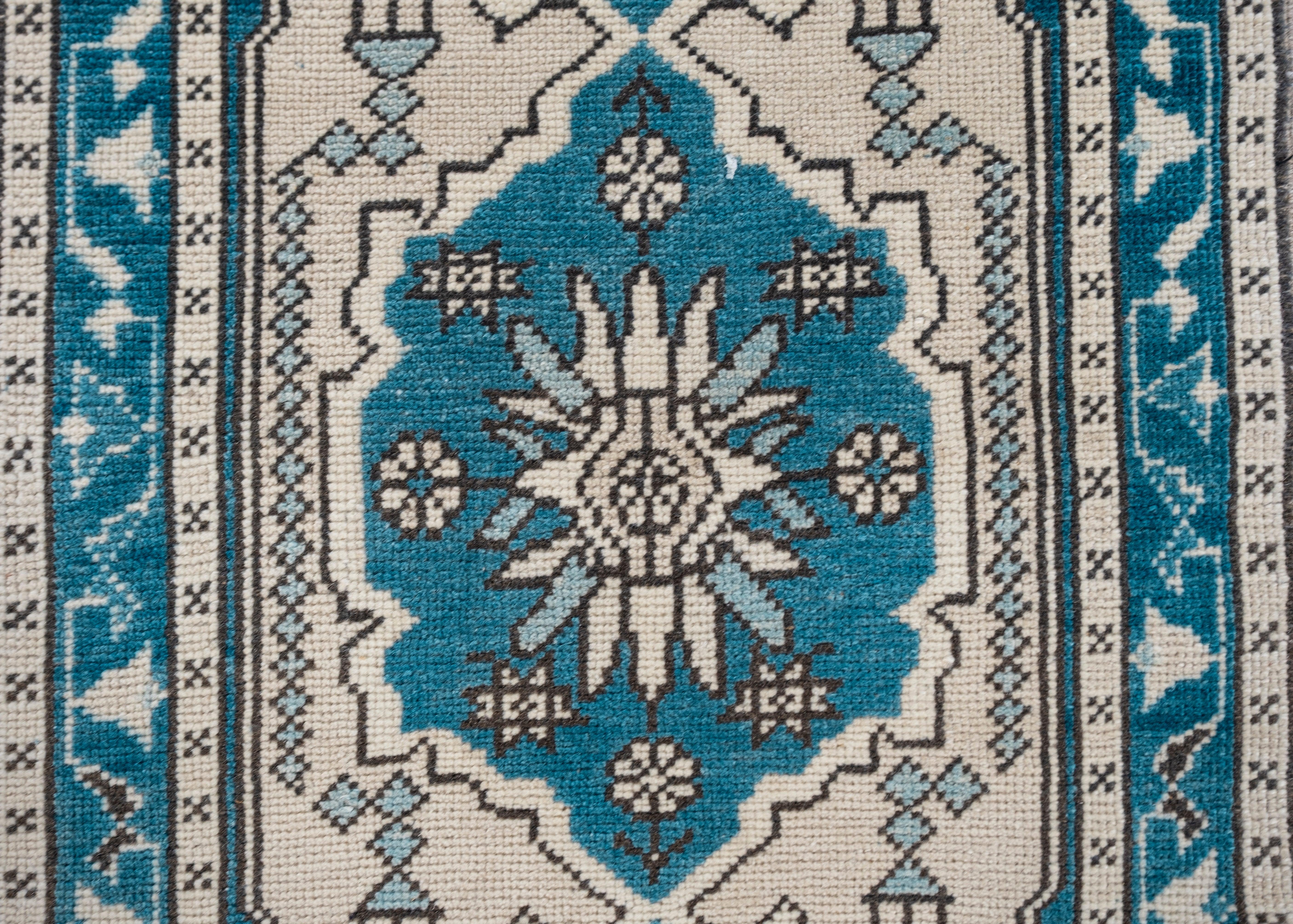 Oushak Rug Oriental Hand Knotted Turkish Oushak 6'10