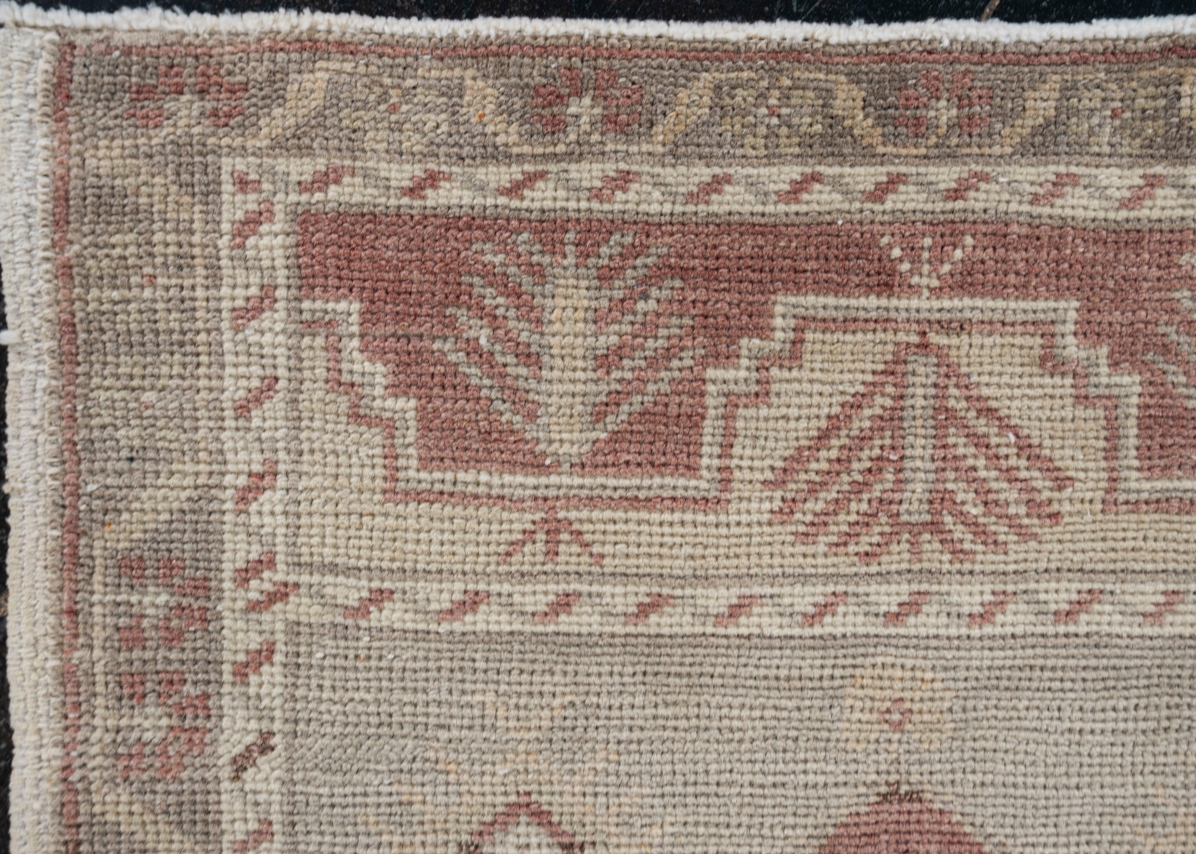 Noué à la main Mini tapis turc vintage noué à la main 1'9