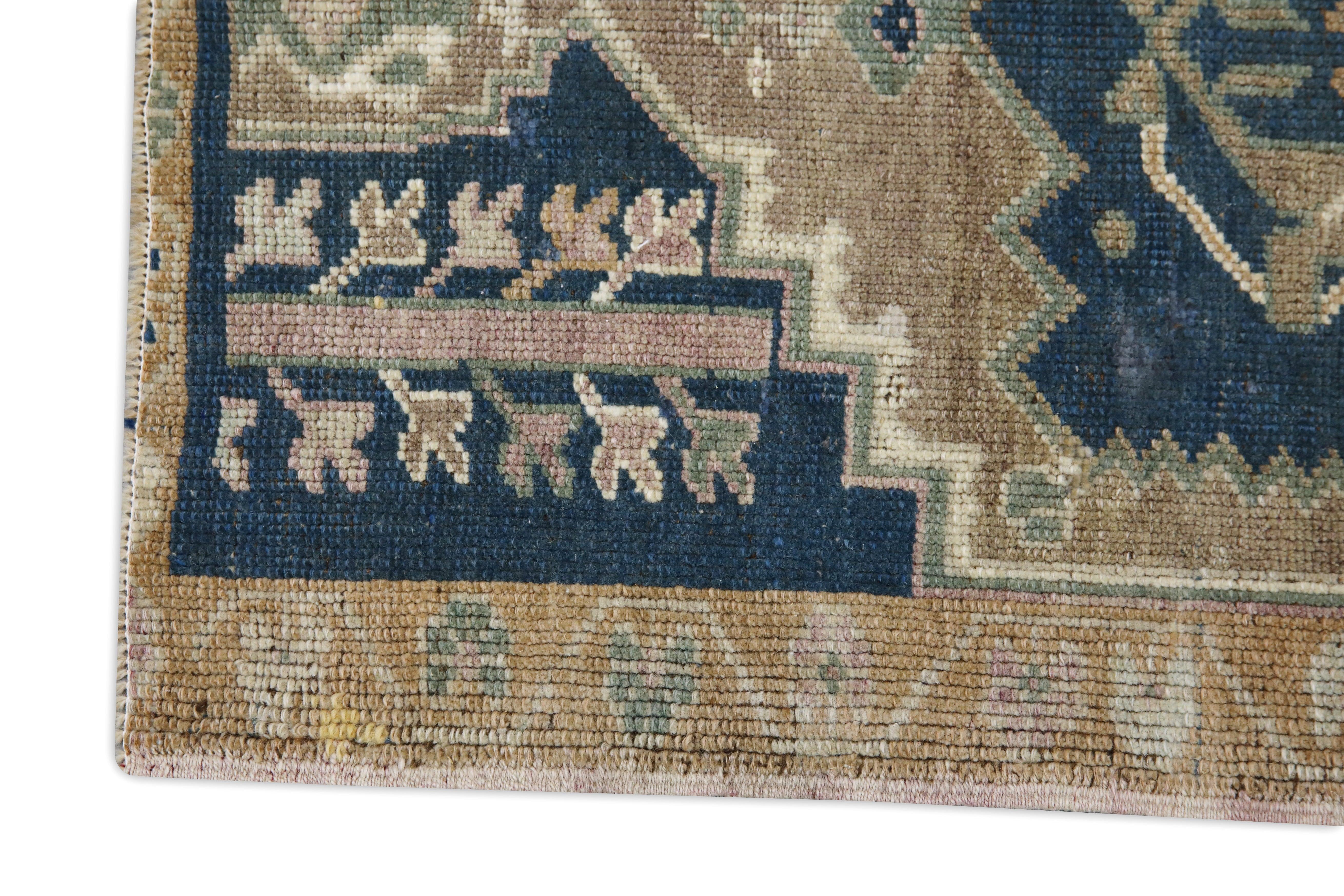 Hand-Knotted Oriental Hand Knotted Vintage Turkish Mini Rug 2' x 3'7