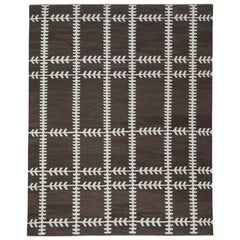 Orientalischer handgefertigter flachgewebter türkischer Kelim 8'3" x 10'5" #17015