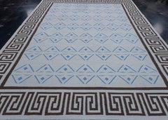 Kilim turco orientale fatto a mano a trama piatta 9'3" x 12'5" #16136