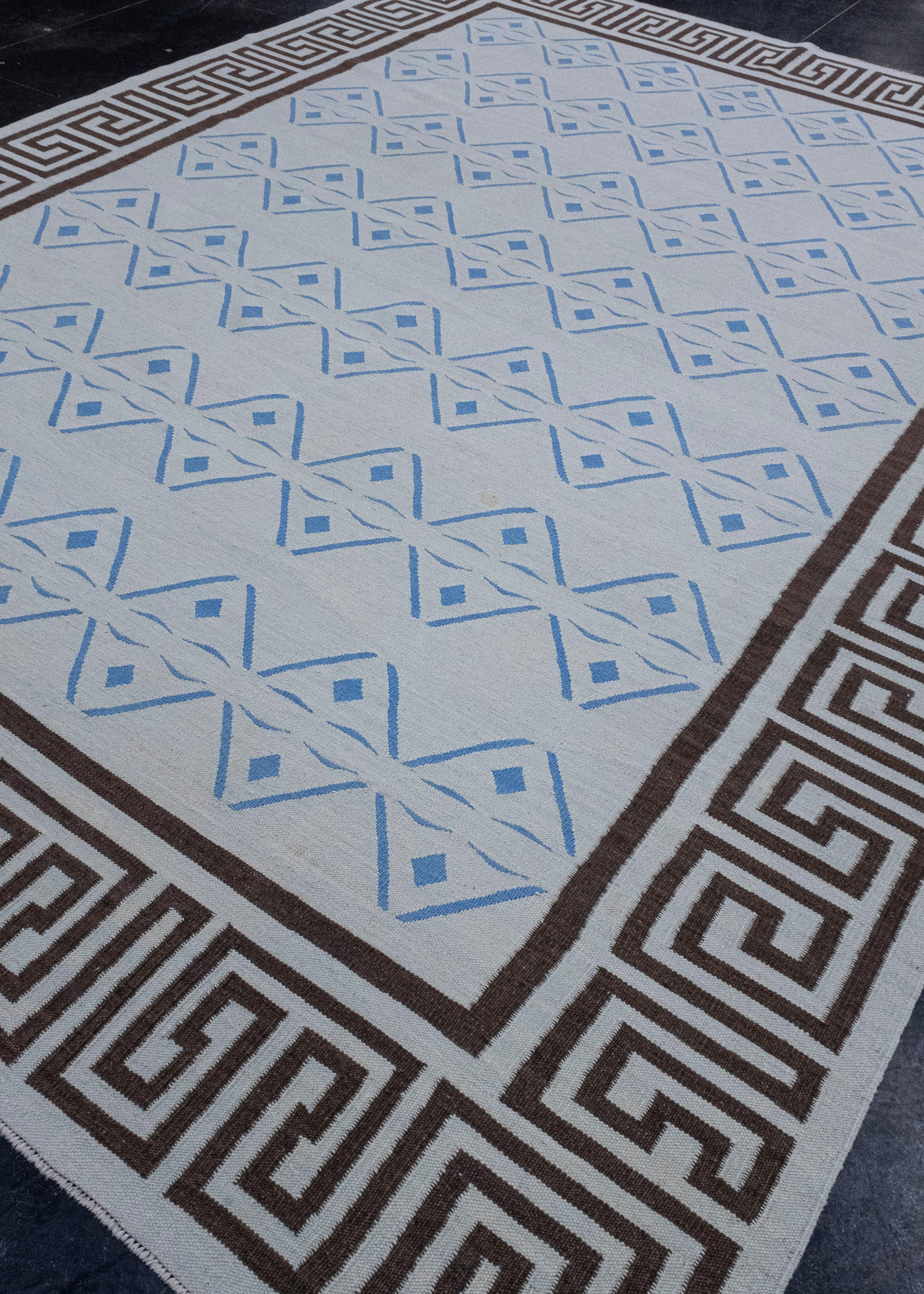 Hand-Knotted Oriental Handmade Flatweave Turkish Kilim 9'3