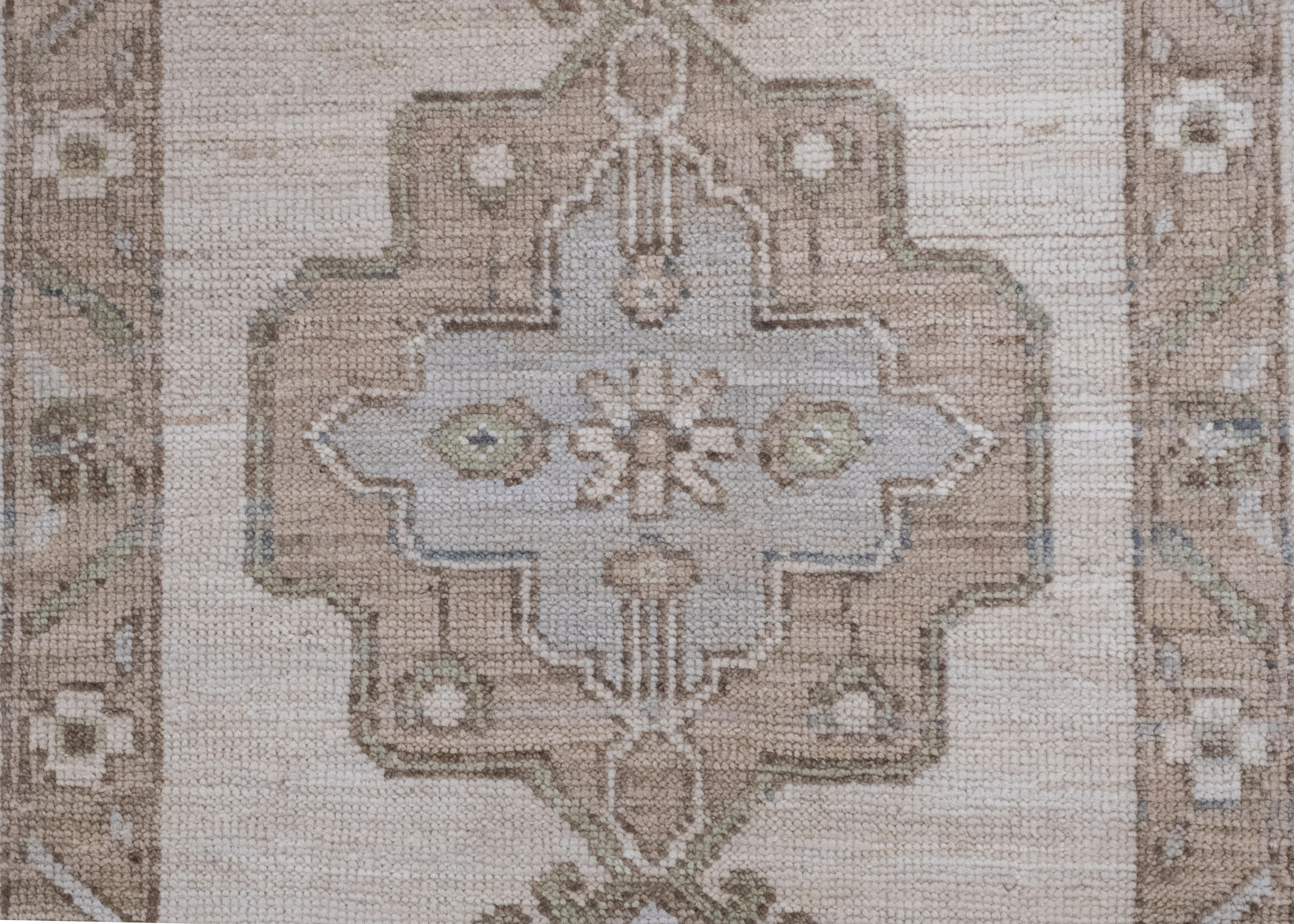 Orientalischer handgefertigter Oushak-Teppich 2' x 3'2