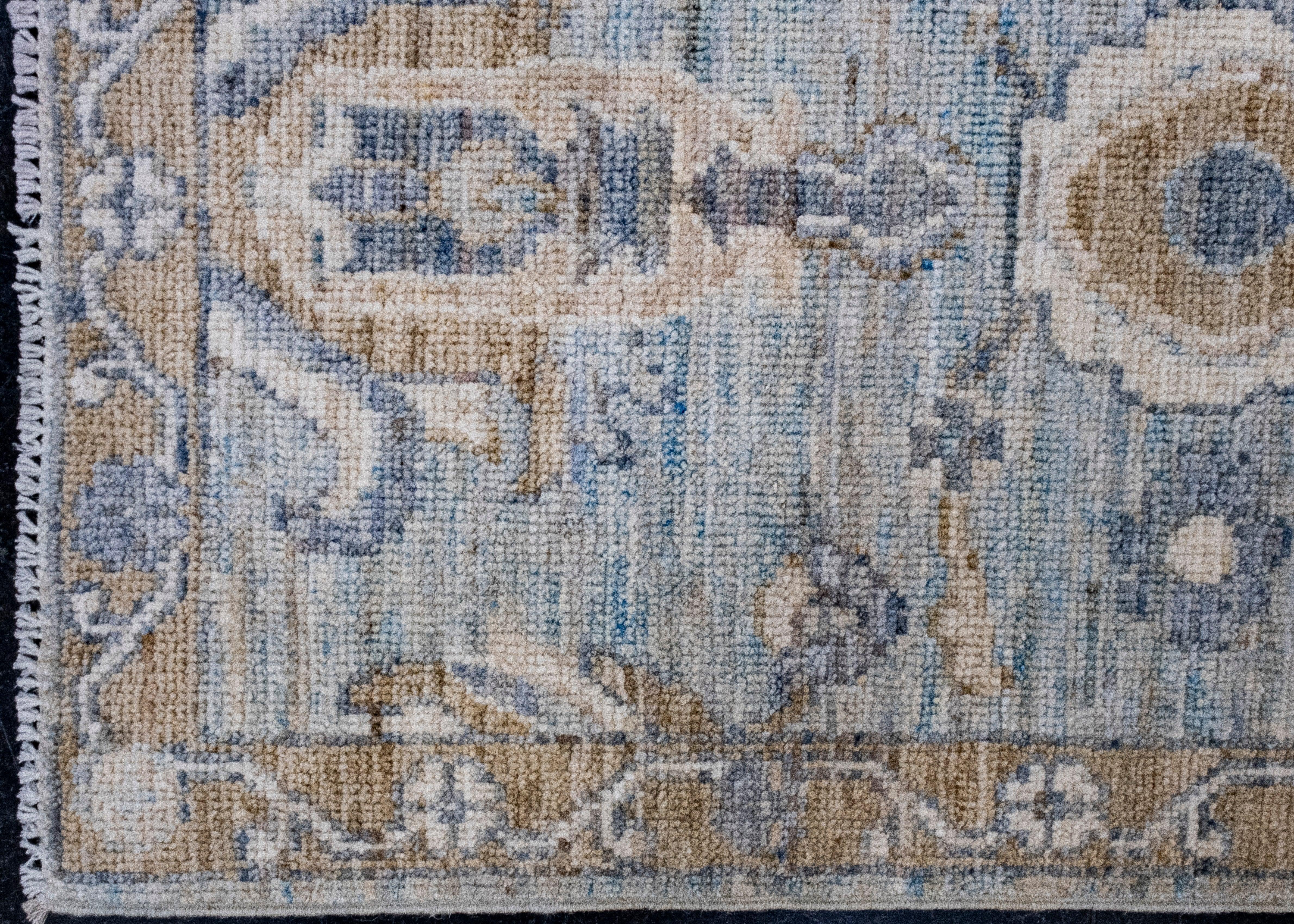 Orientalischer handgefertigter Oushak-Teppich 2' x 3'4