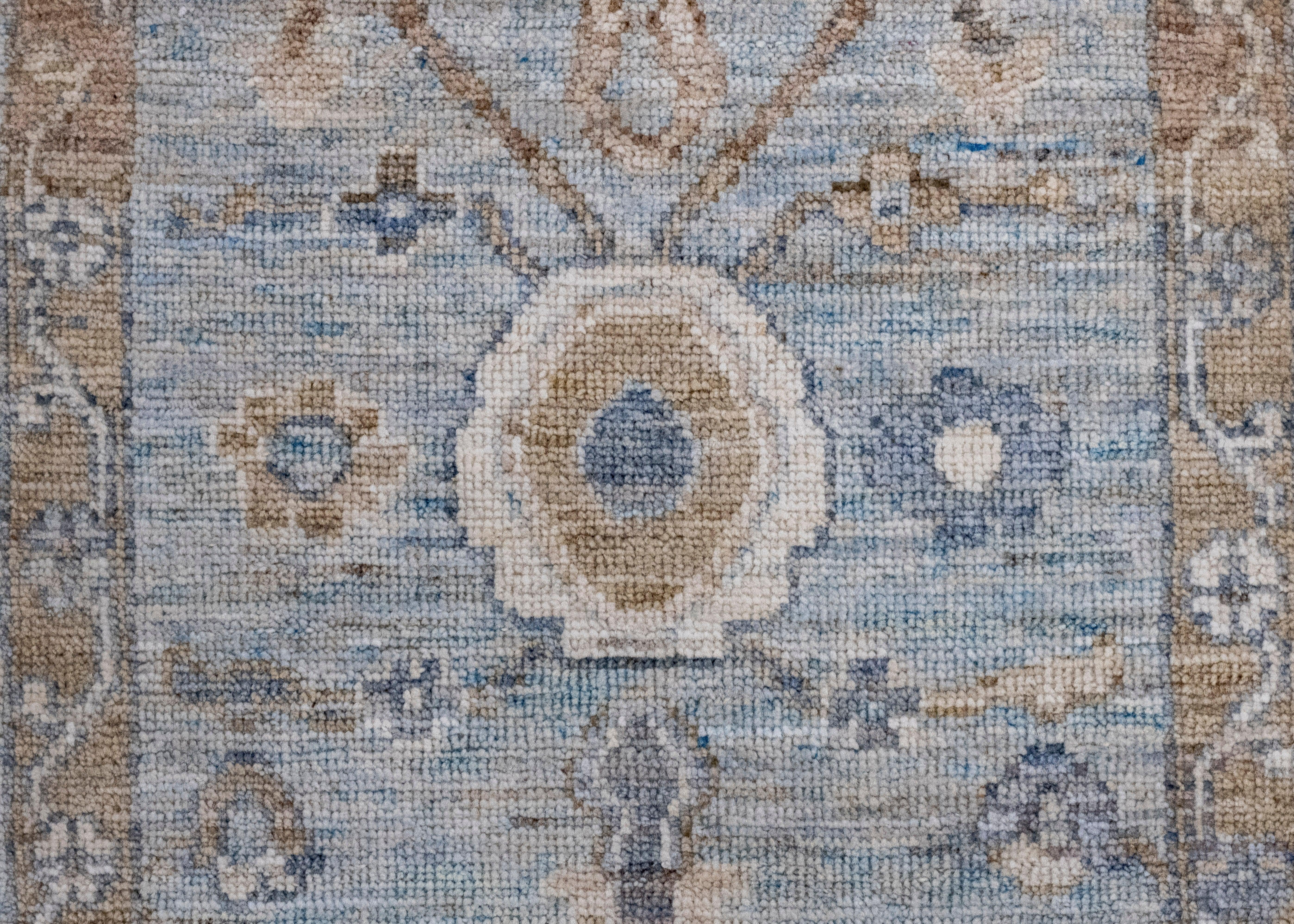 Orientalischer handgefertigter Oushak-Teppich 2' x 3'4