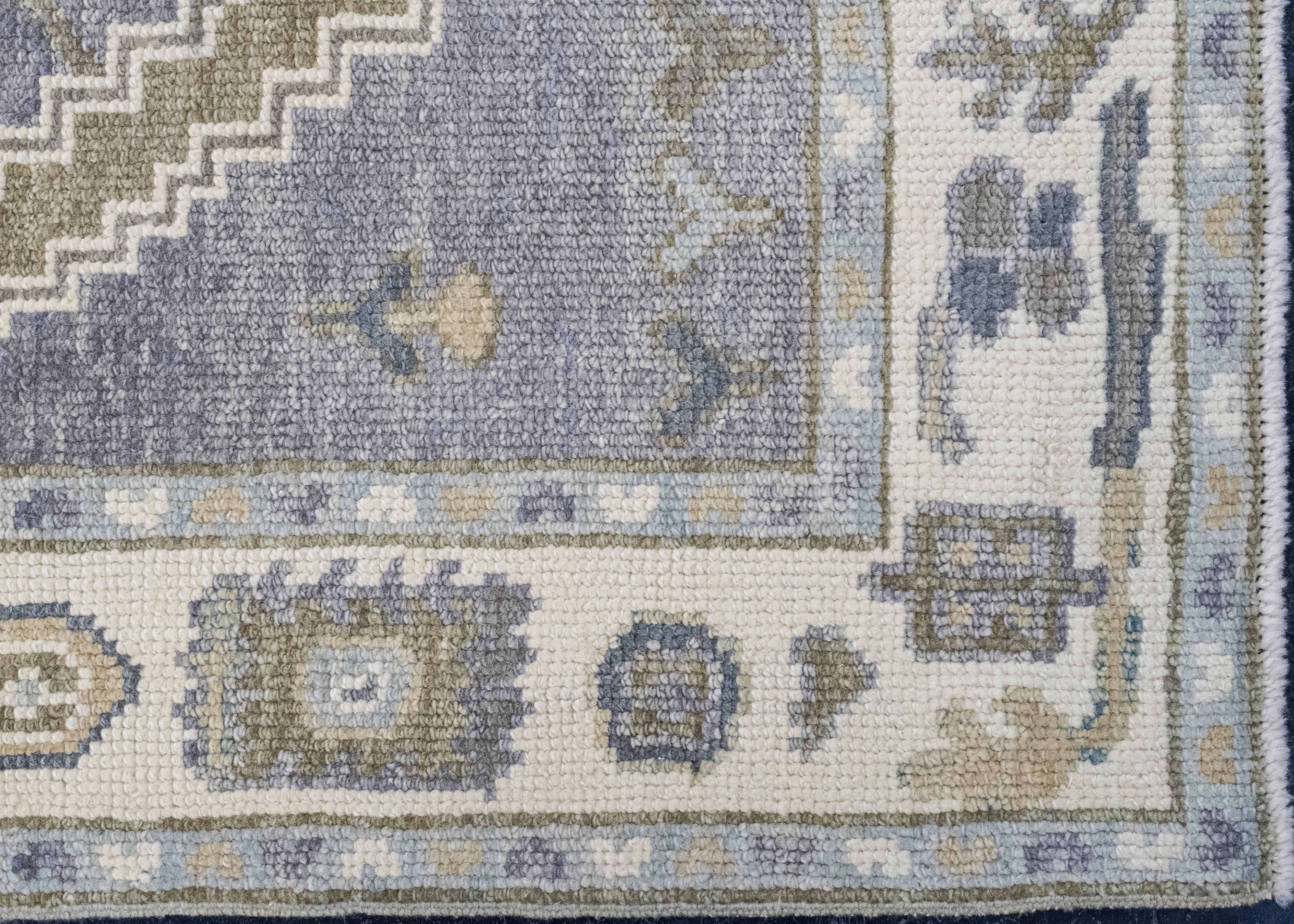 Annodato a mano Tappeto Oriental Handmade Oushak 3' x 5'10