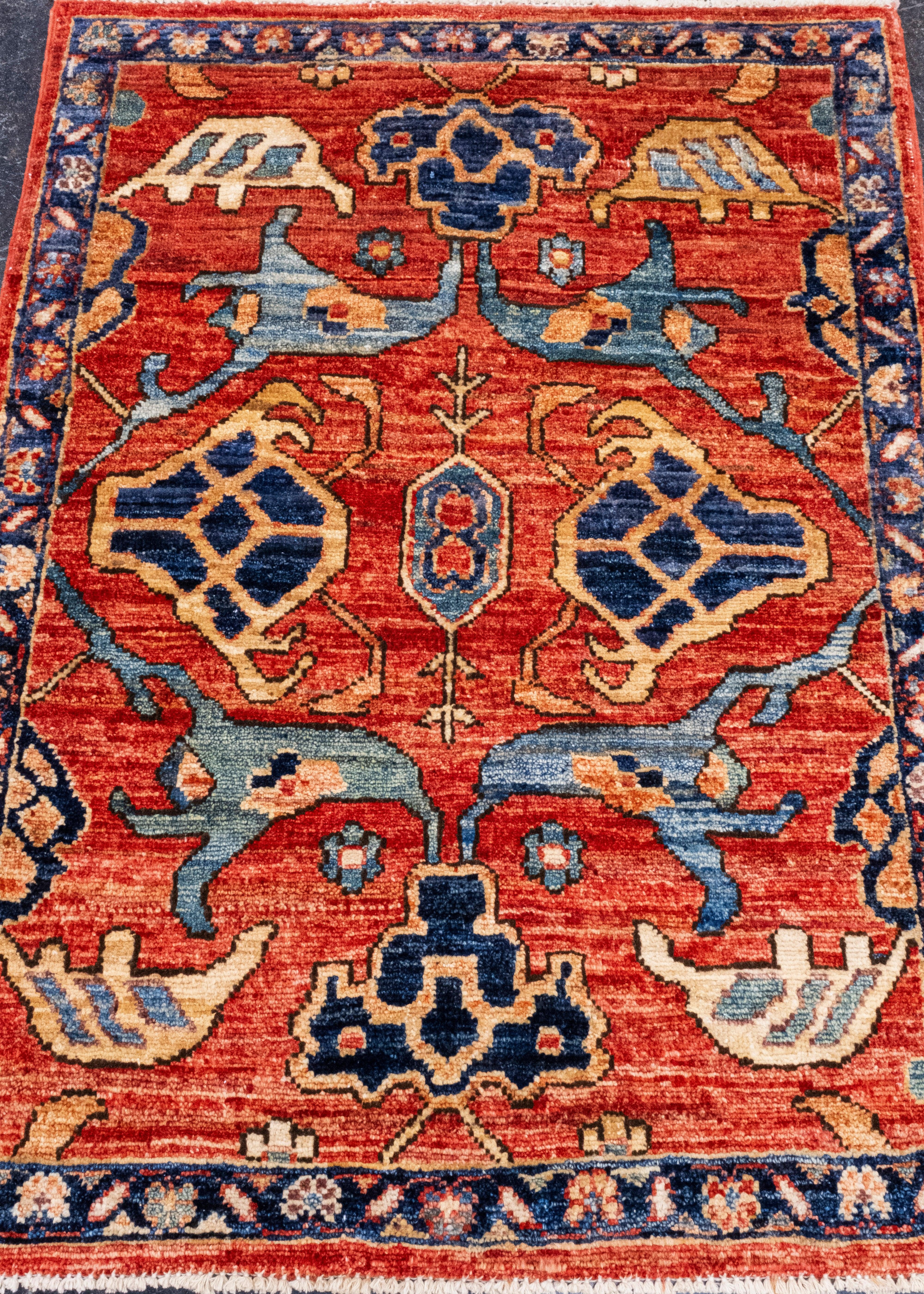 Oriental Handmade Rug 2'4