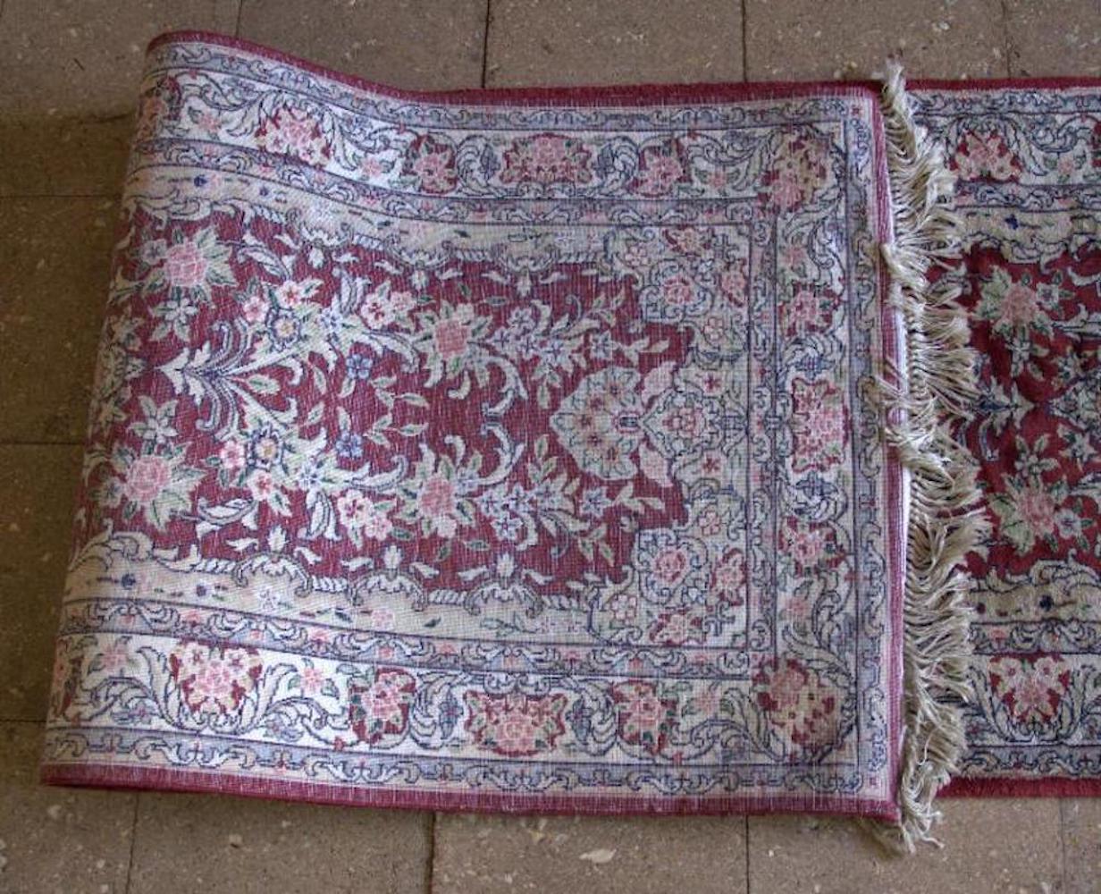 Oriental Handmade Silk Runner For Sale 6