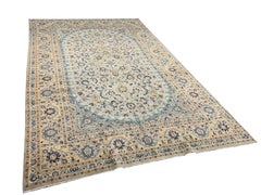 Tappeto orientale beige Tappeto fatto a mano Tappeto in lana Tappeto da salotto