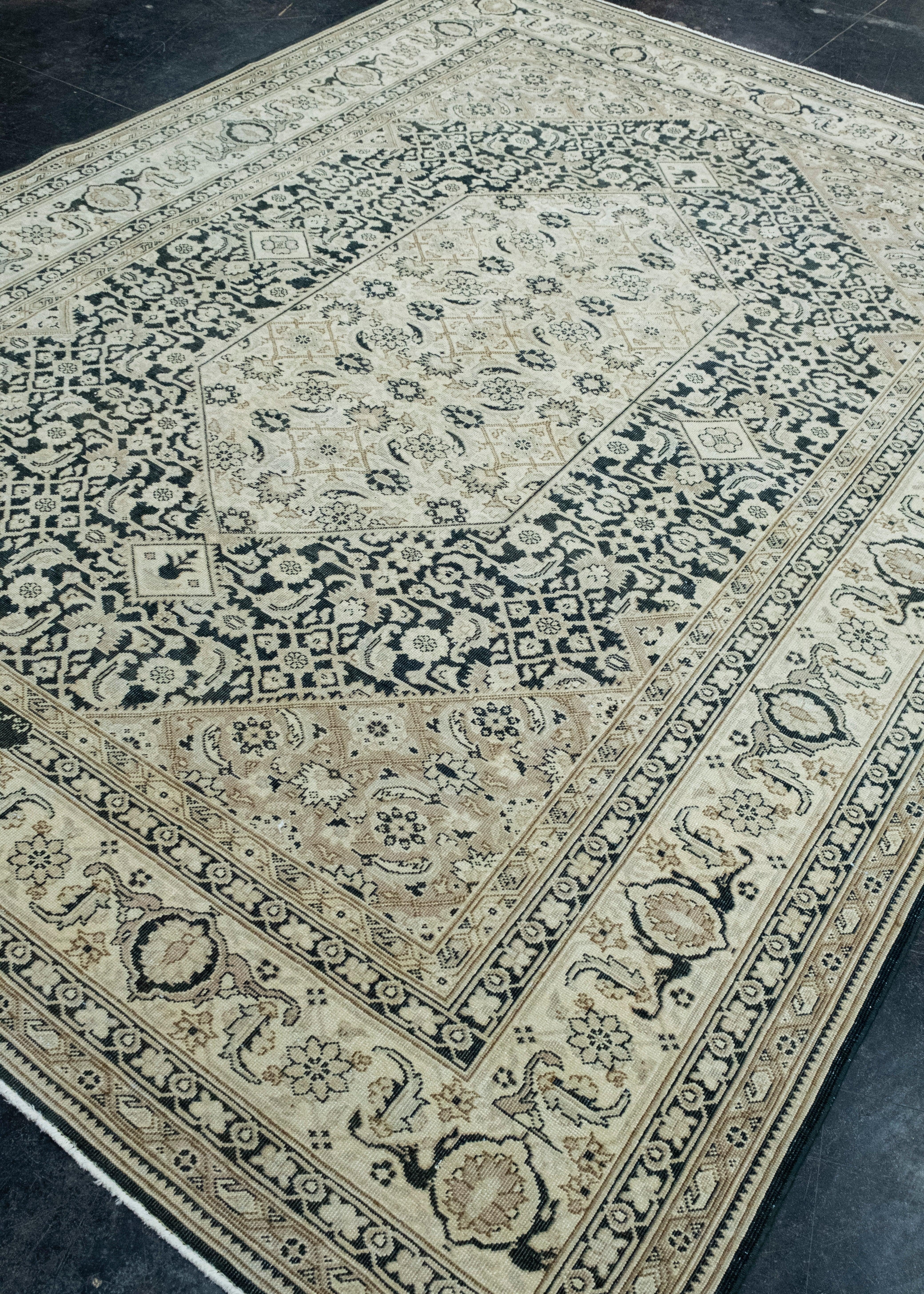 Turco Tappeto Oriental Vintage tessuto a mano 7'3