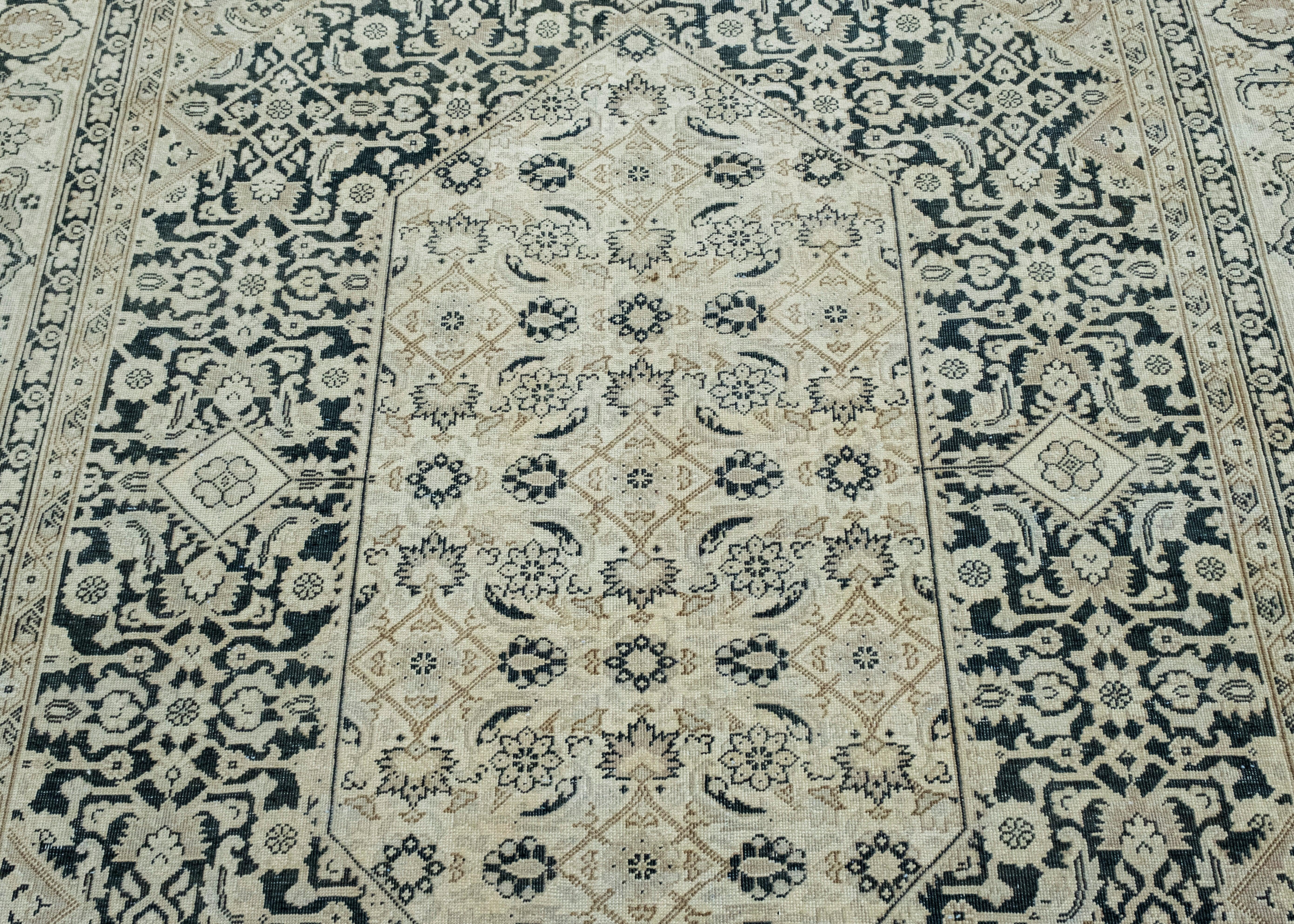 XXI secolo e contemporaneo Tappeto Oriental Vintage tessuto a mano 7'3