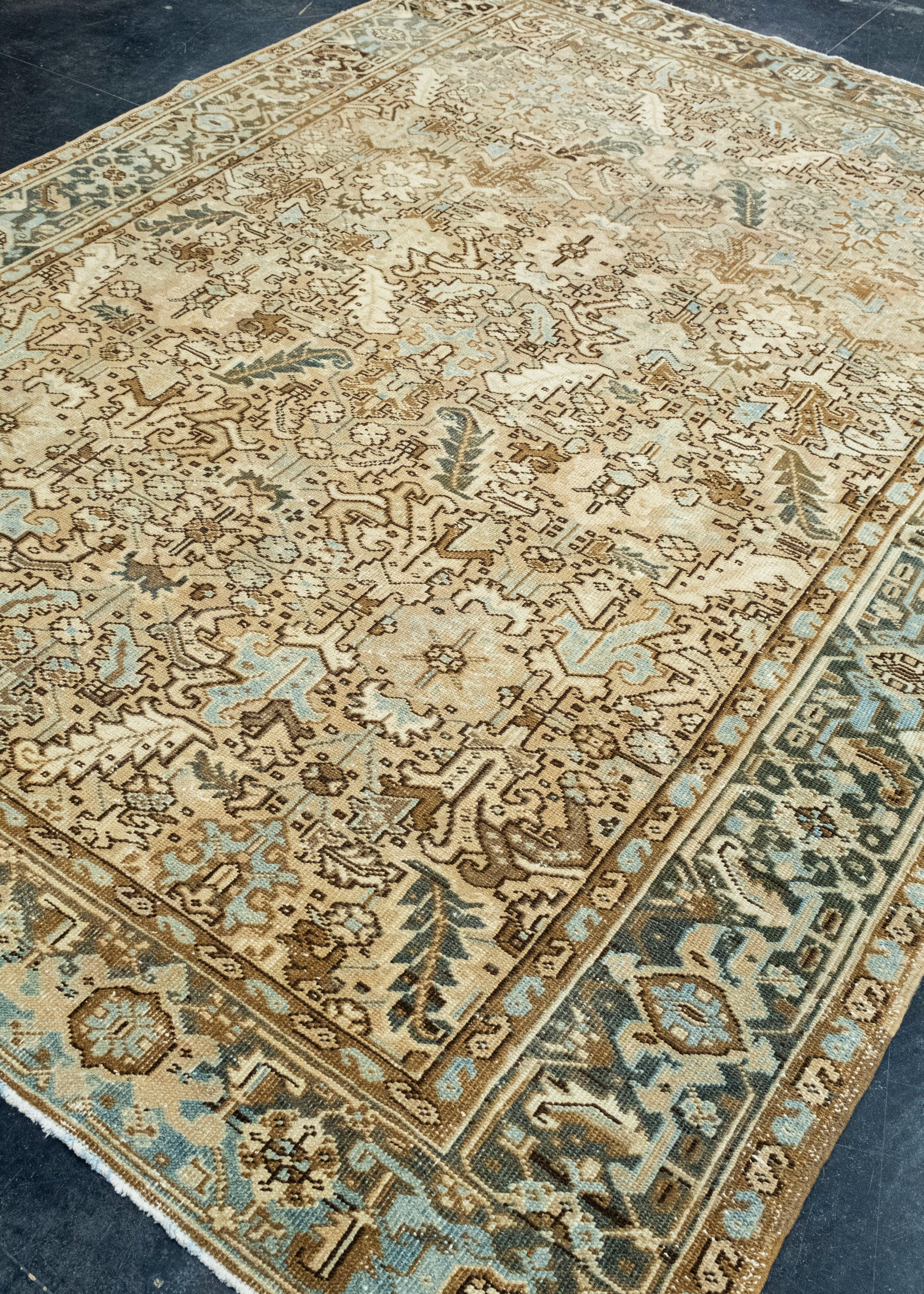 Turco Tappeto Oriental Vintage tessuto a mano 7'4