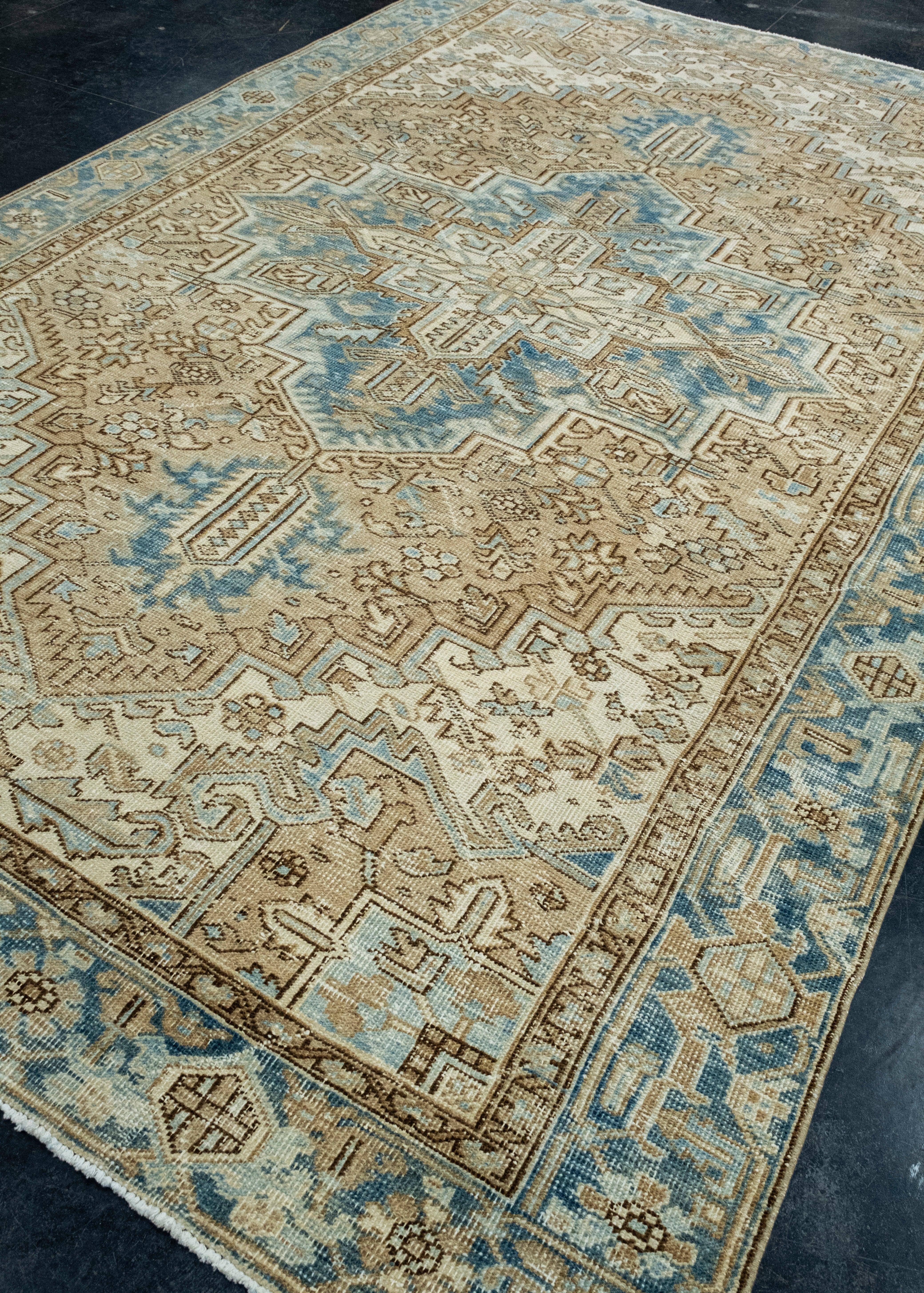 Turco Tappeto orientale vintage tessuto a mano 7'5