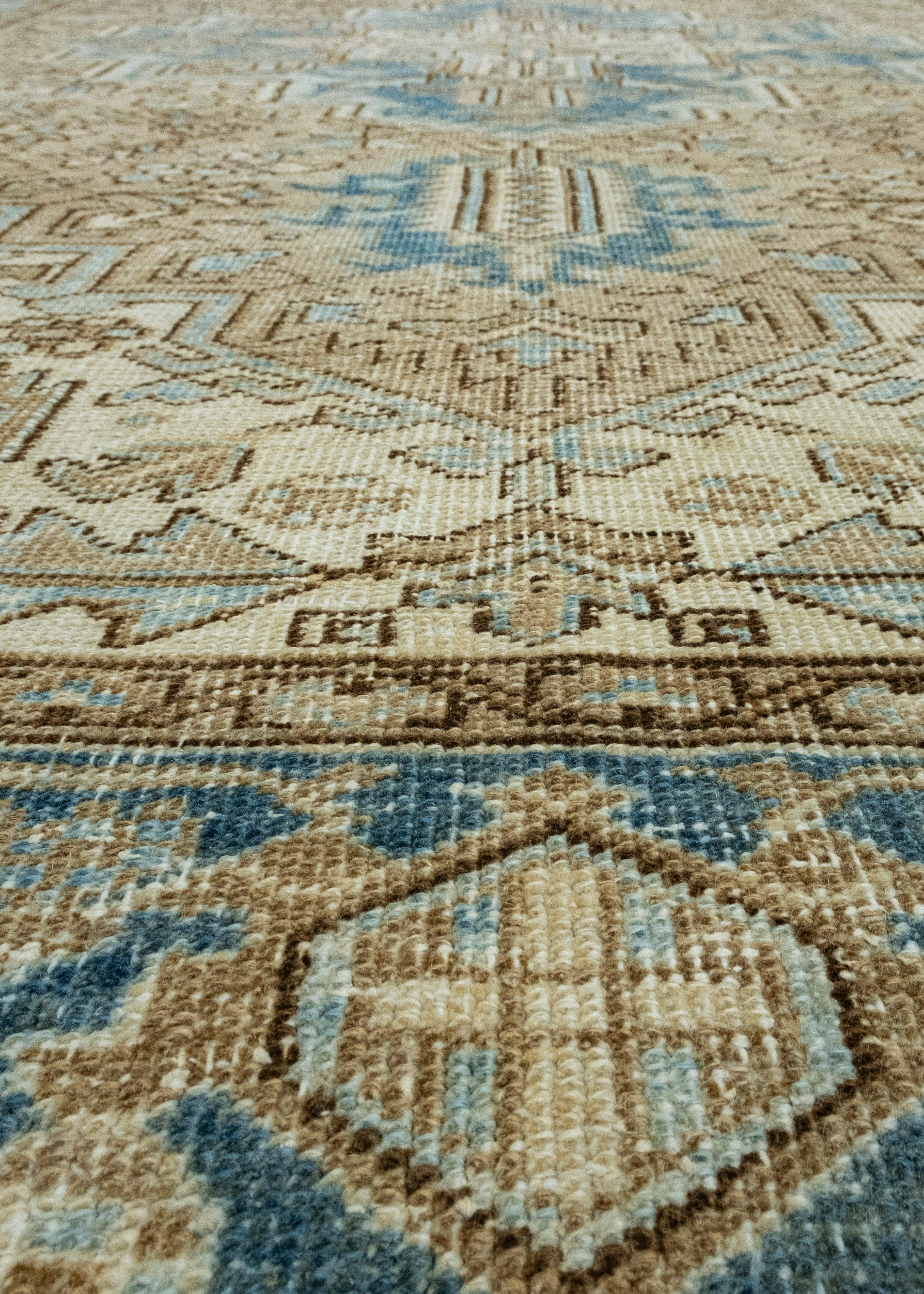 Tappeto orientale vintage tessuto a mano 7'5