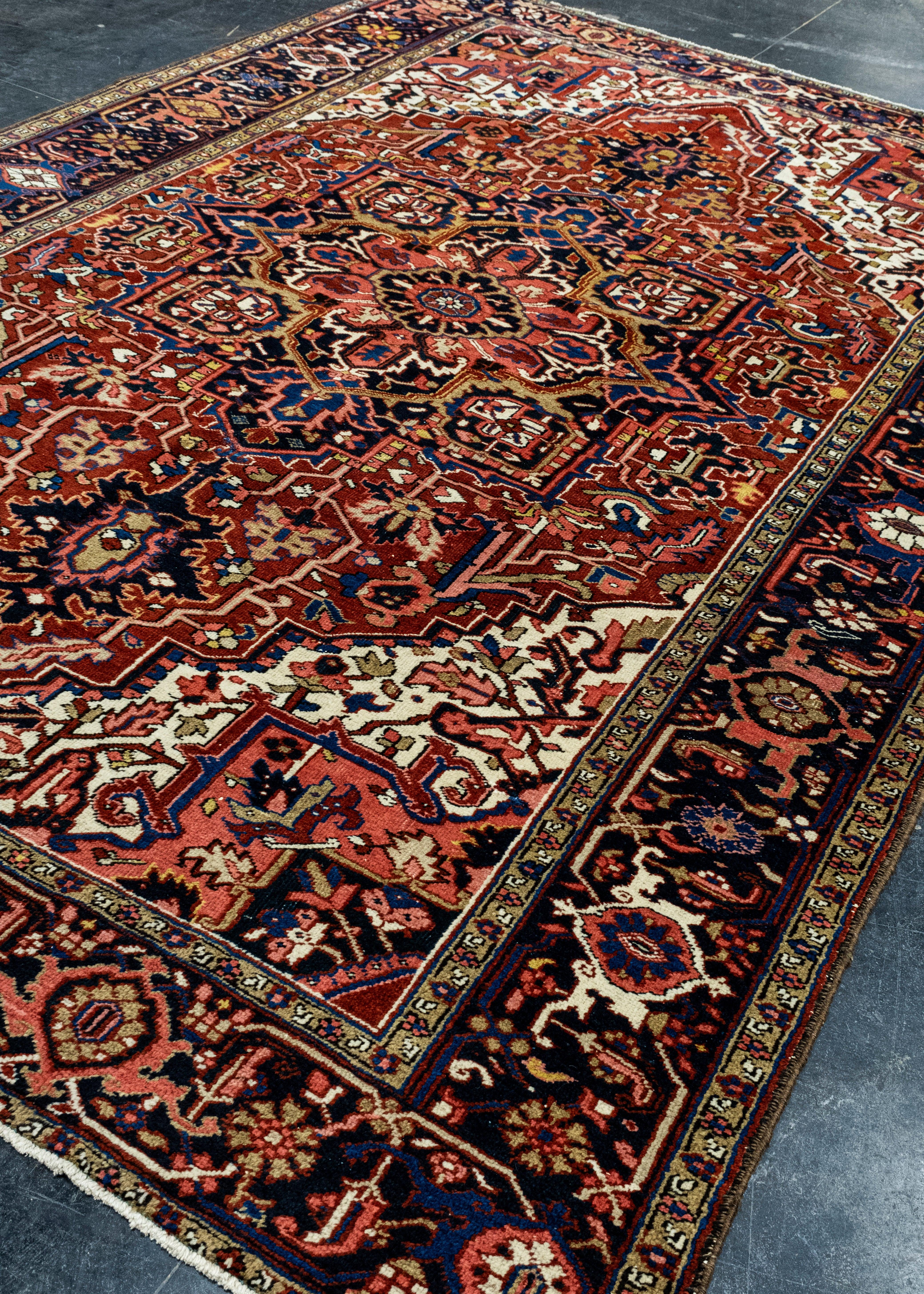 Turco Tappeto orientale vintage tessuto a mano 8'1