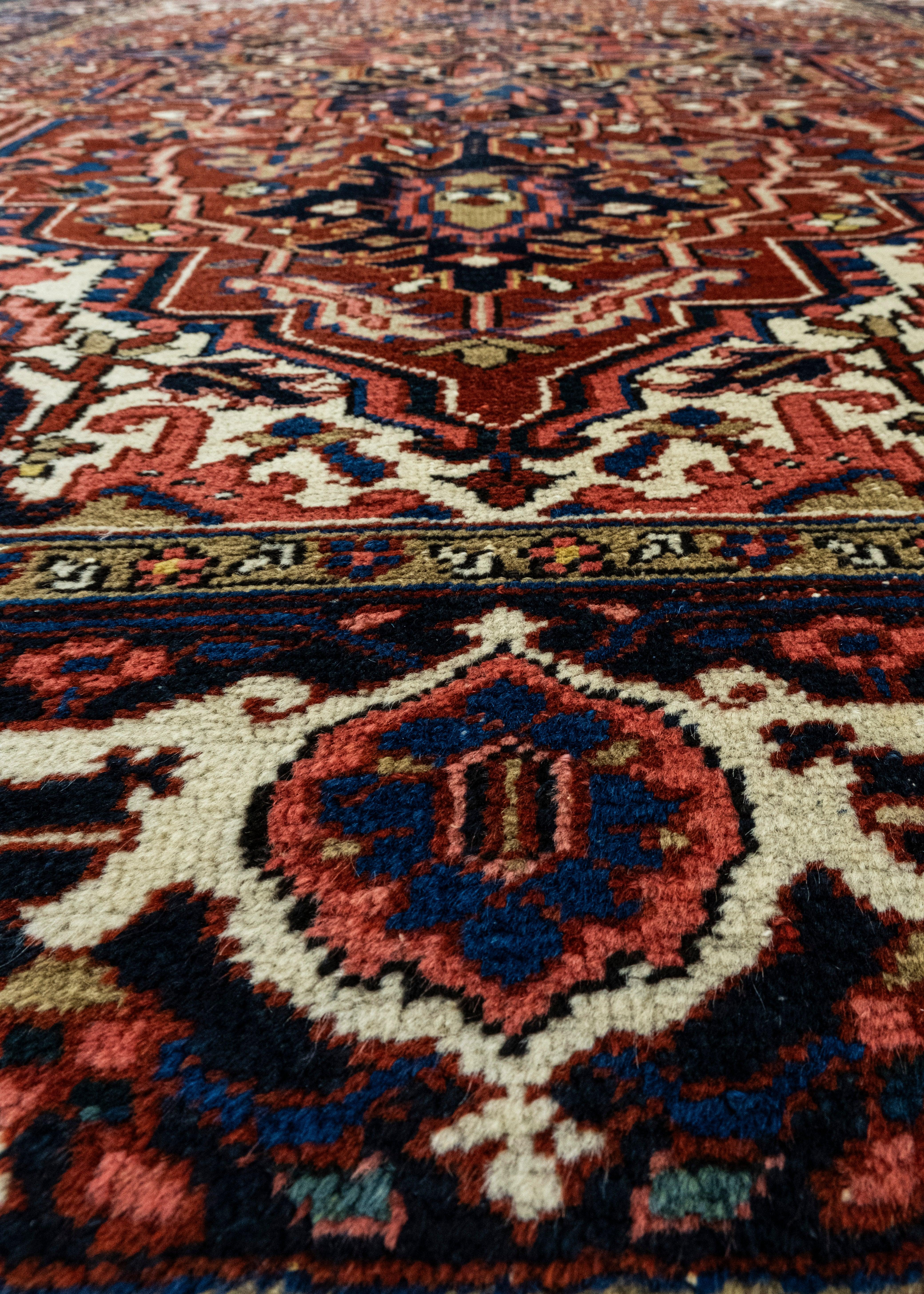 Tappeto orientale vintage tessuto a mano 8'1