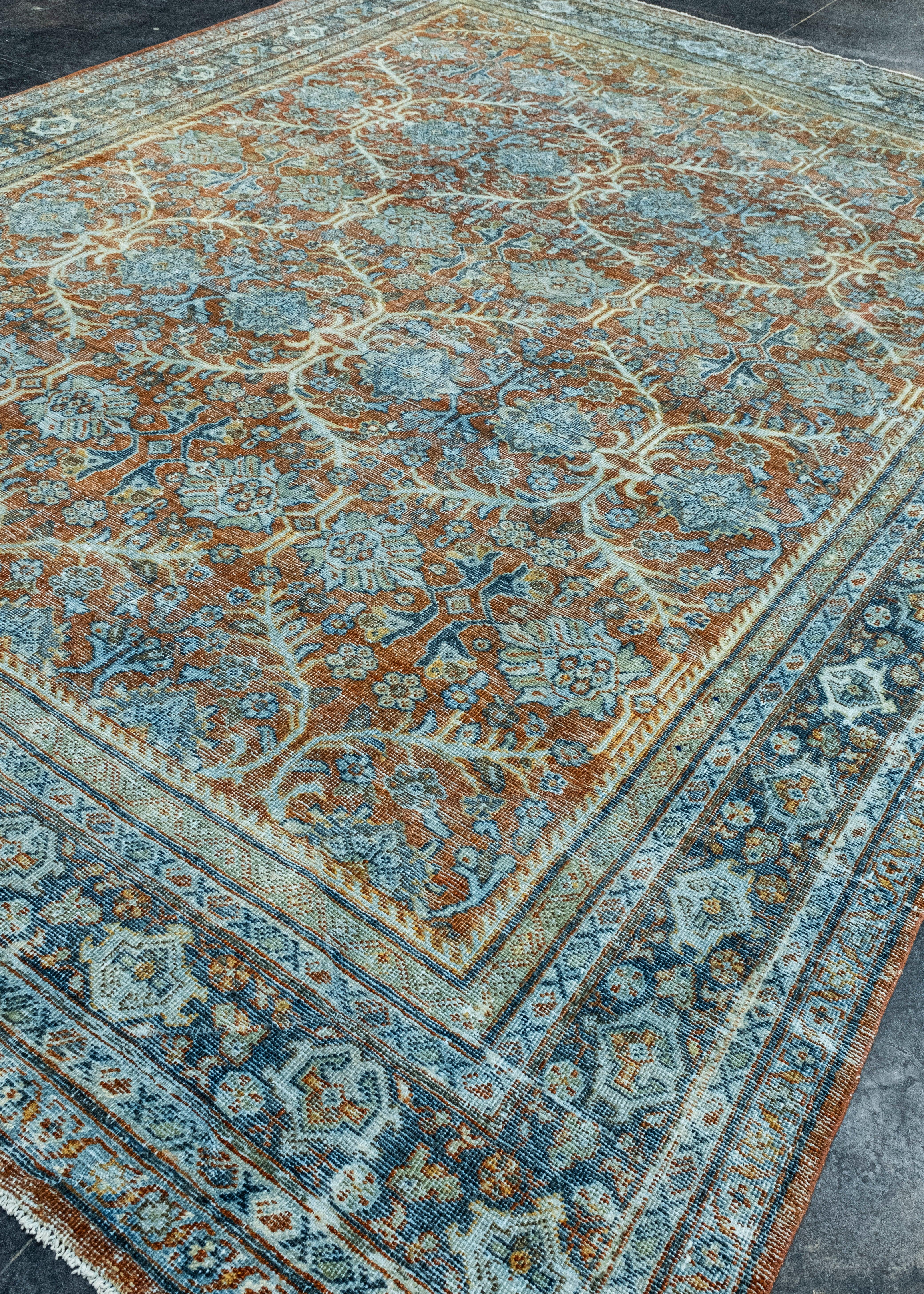 Turco Tappeto Oriental Vintage tessuto a mano 9'7