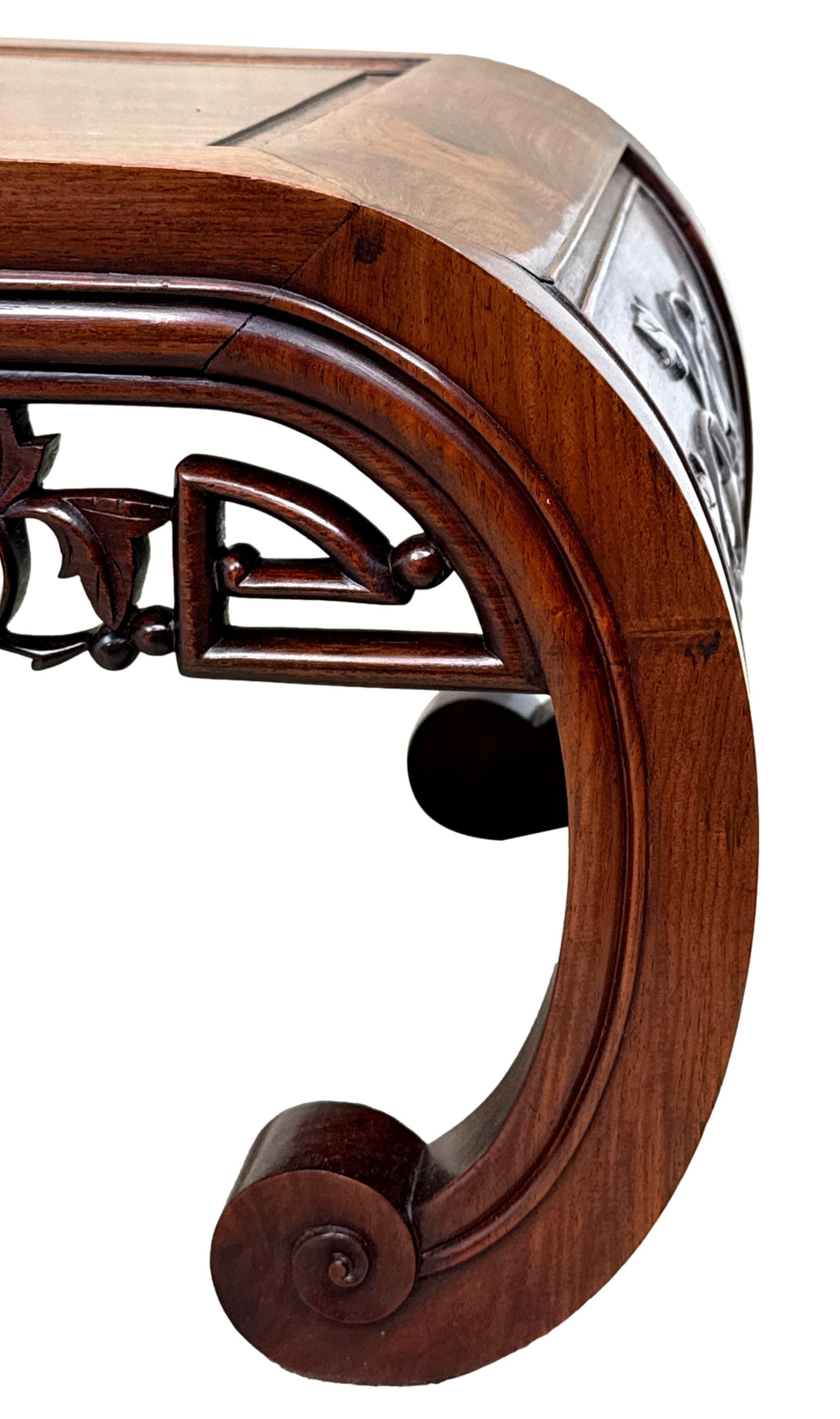 Victorian Oriental Hardwood 19th Century Opium Coffee Table For Sale