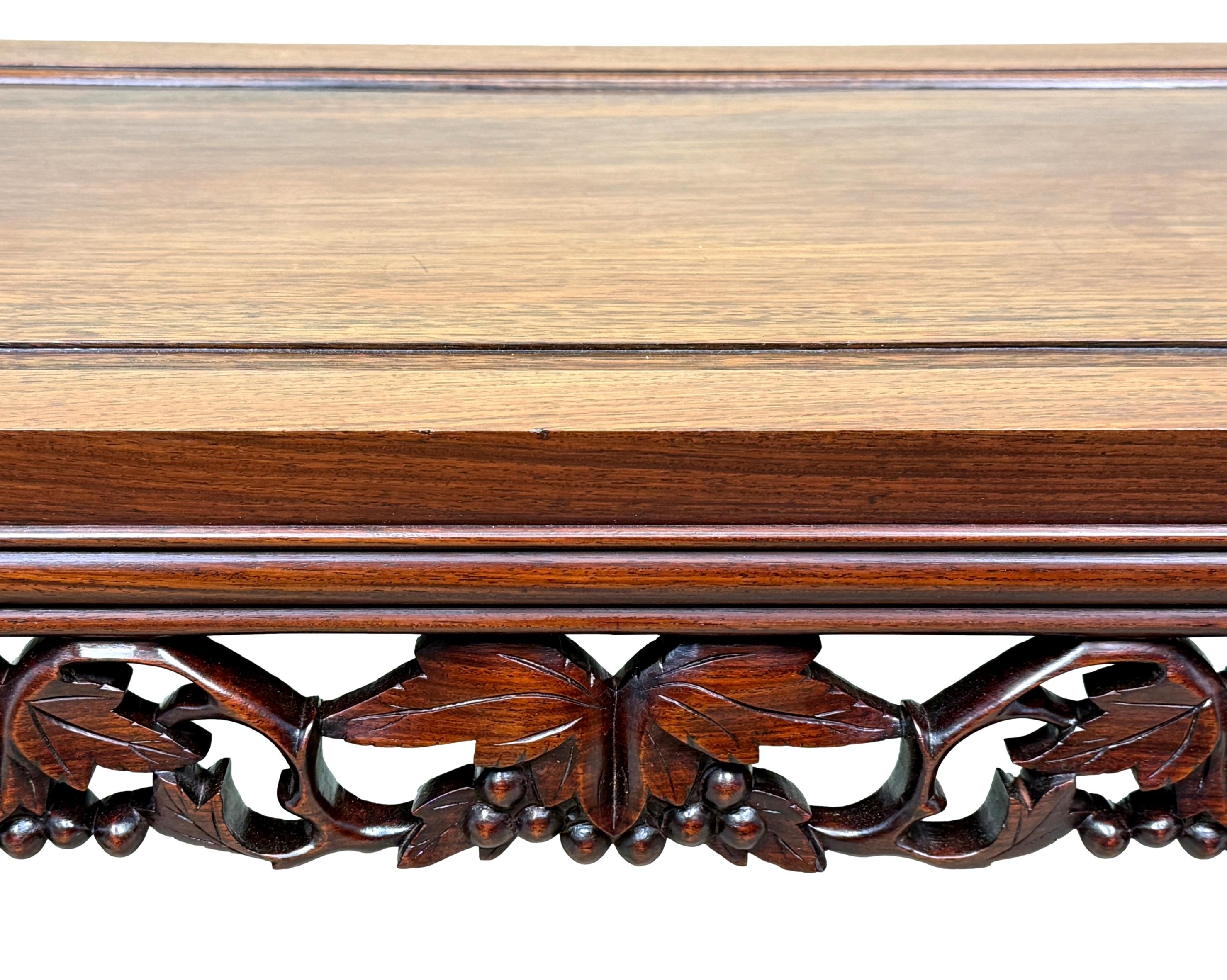 Oriental Hardwood 19th Century Opium Coffee Table For Sale 1