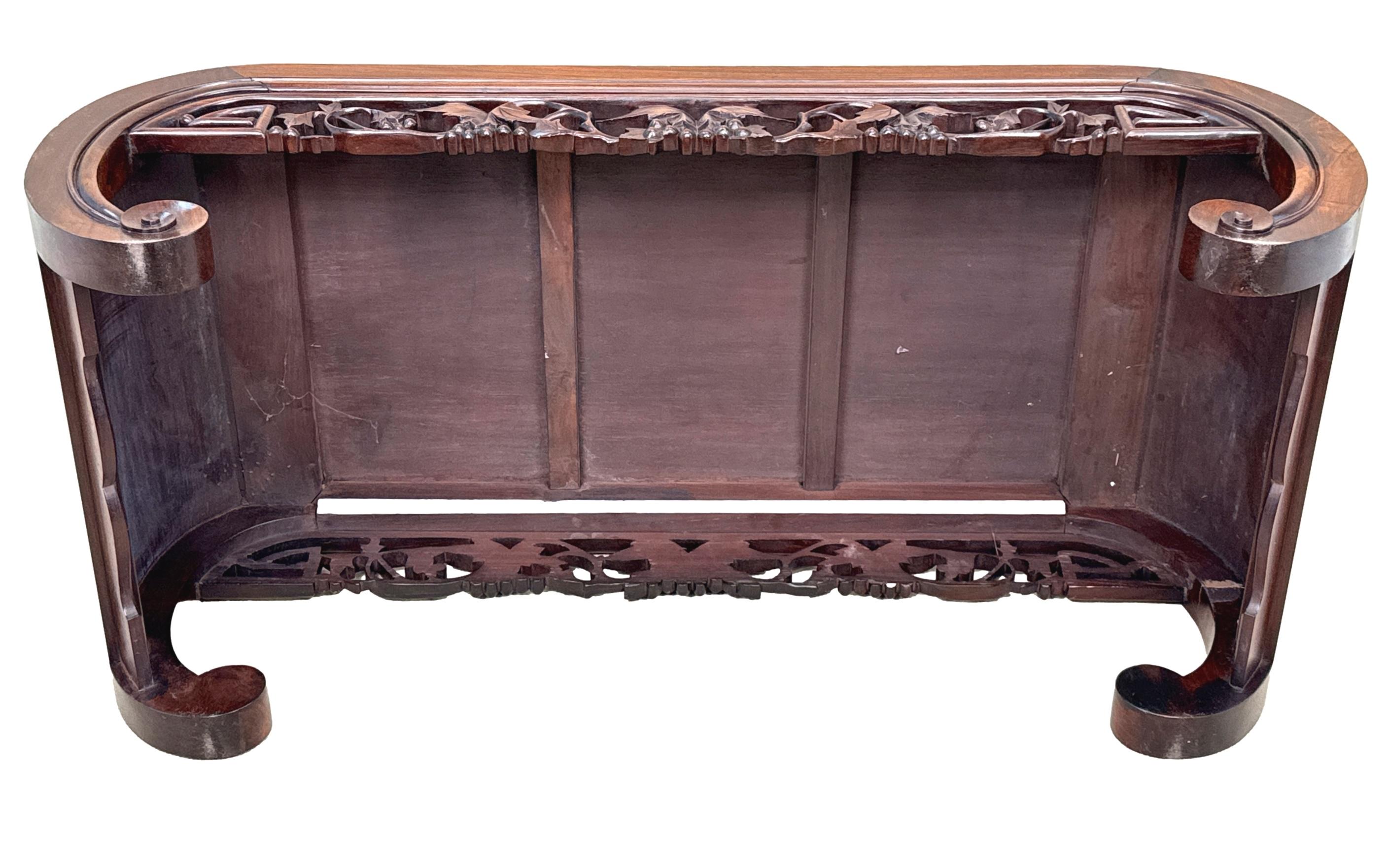 Oriental Hardwood 19th Century Opium Coffee Table For Sale 4