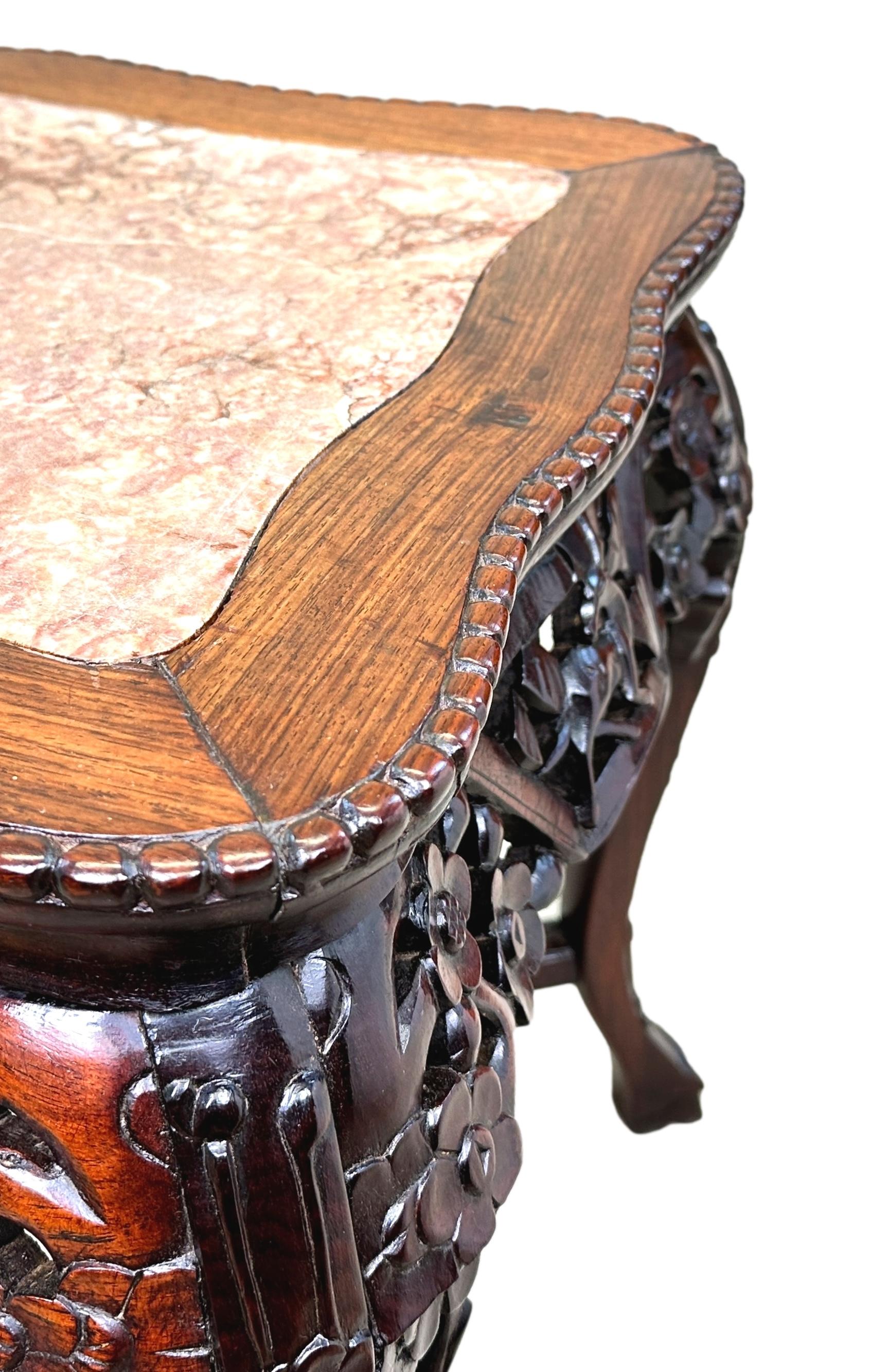 Oriental Hardwood 19th Century Rectangular Coffee Table For Sale 1