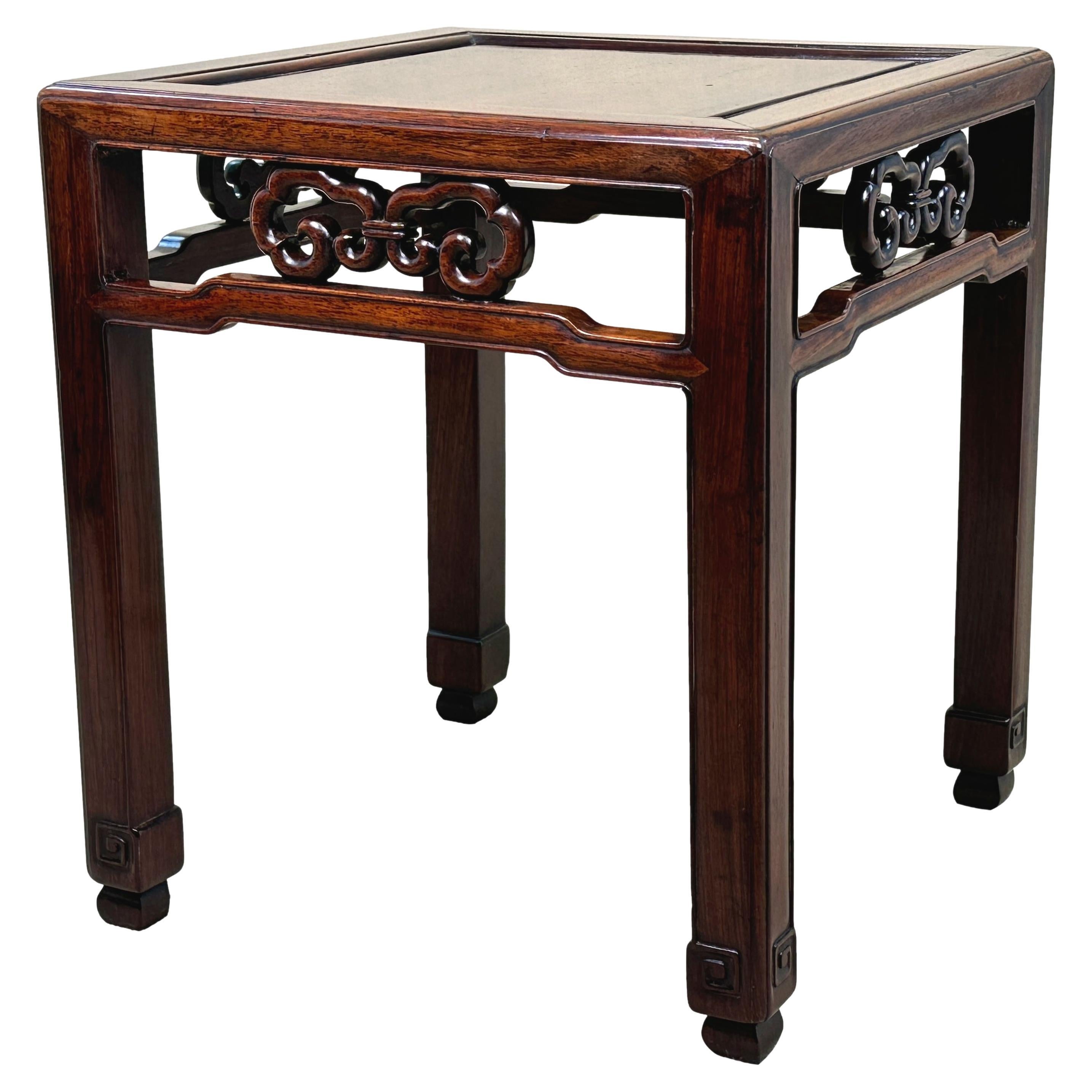 Oriental Hardwood Square Coffee Table Stand