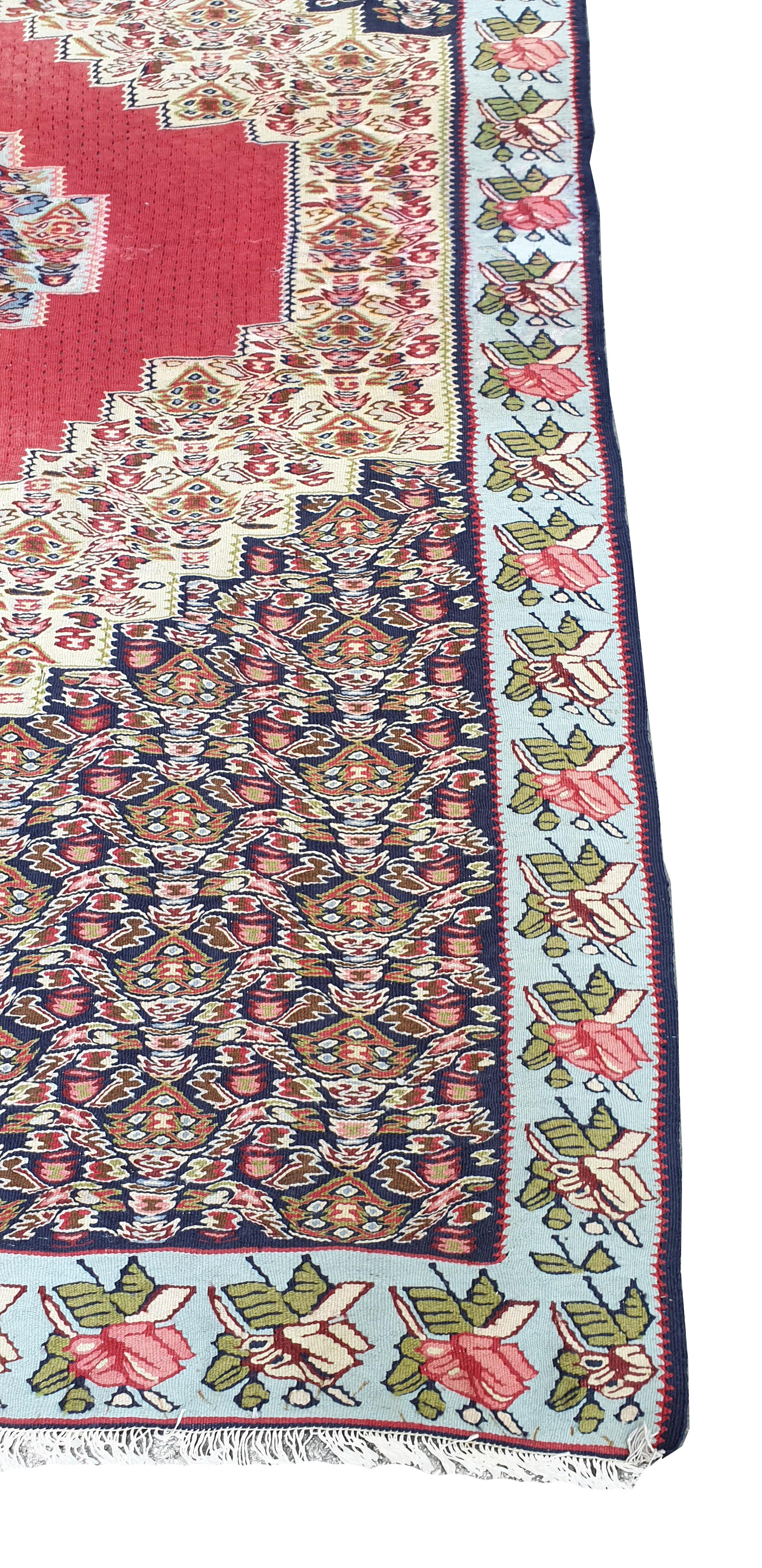 658 - Orientalischer Kelim:: 20. Jahrhundert (Turkestan) im Angebot
