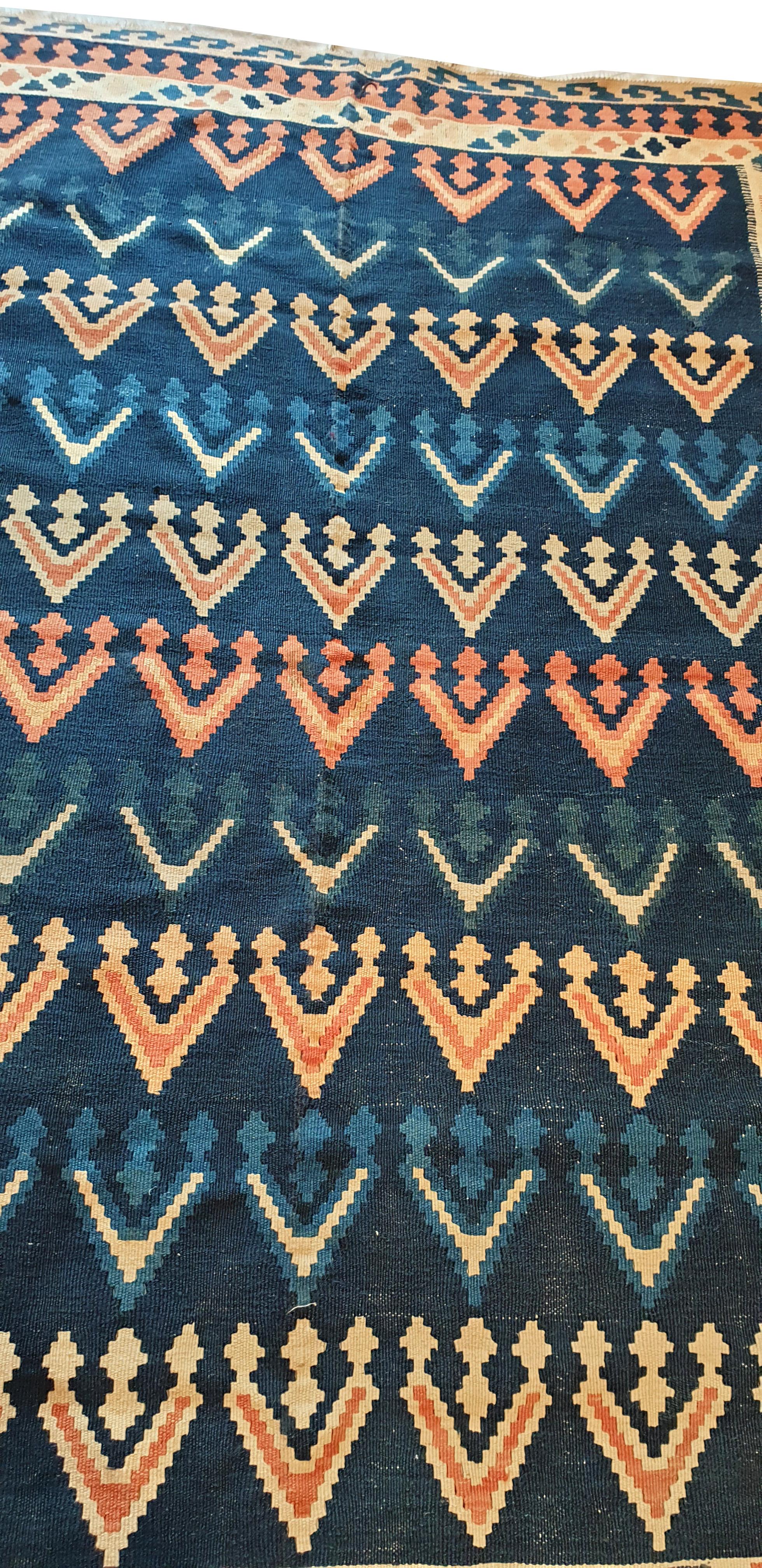Hand-Knotted 763 -  Oriental Kilim, 20th Century For Sale