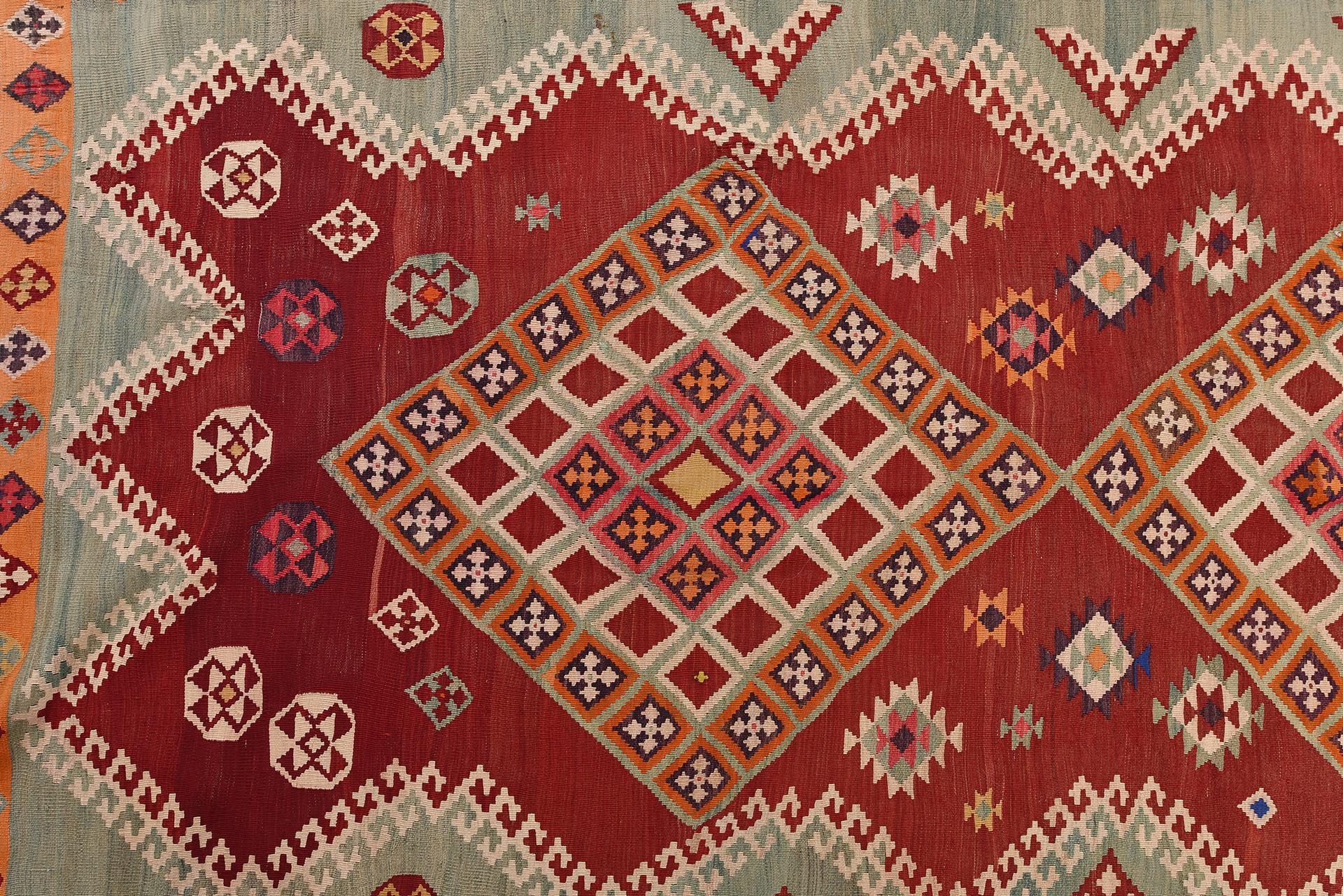 Hand-Woven Oriental Kilim For Sale