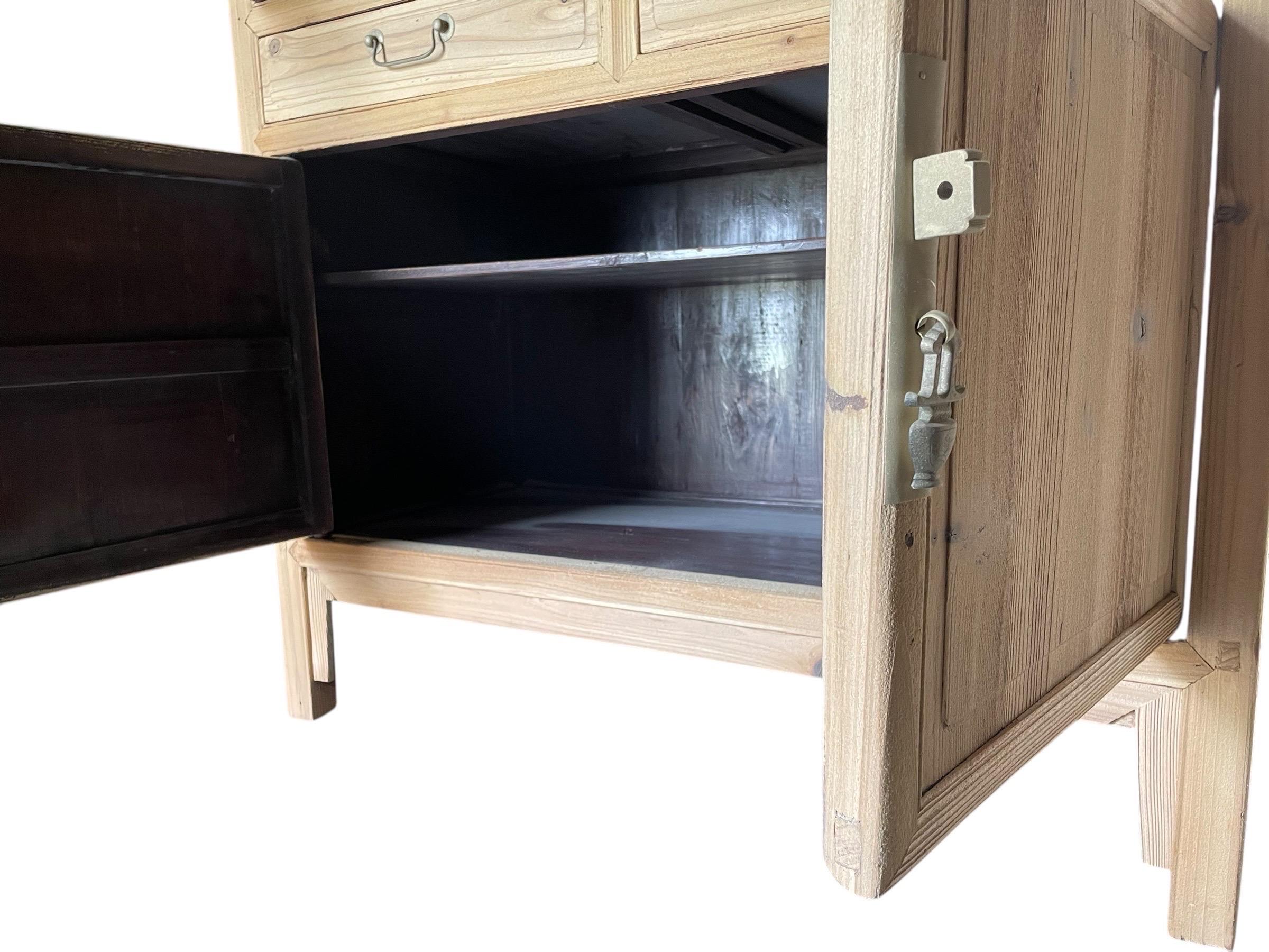 Chinese Export Oriental Kitchen Drinks Cabinet Cupboard For Sale