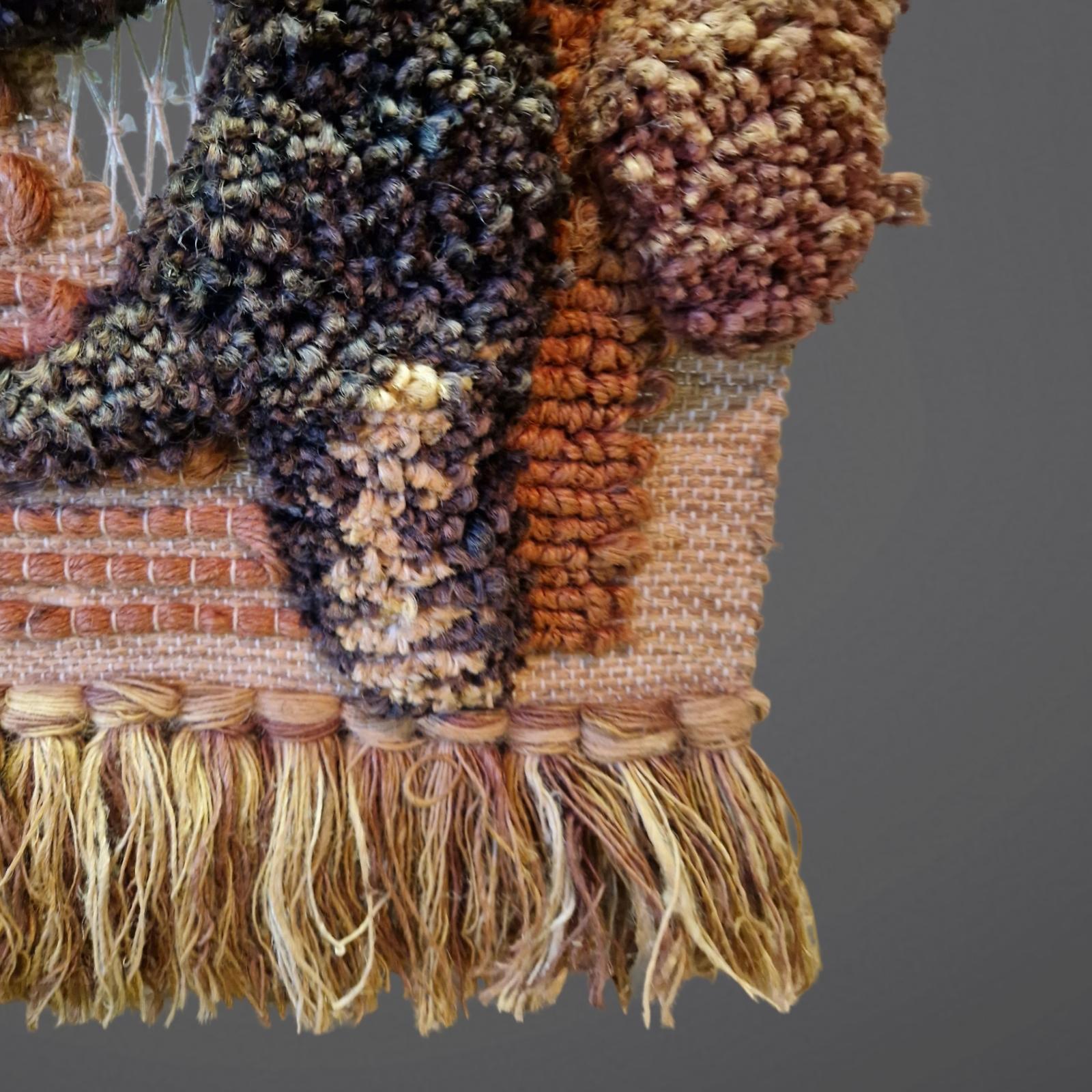 Colgante de pared artesanal de macramé oriental, Oriente Medio Años 60 siglo XX en venta