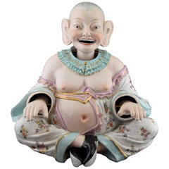 Vintage Oriental Nodding Porcelain Figurine, after 18th Century Models from Meissen