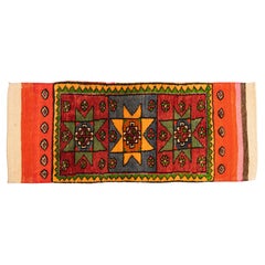 Oriental Nomadic Kilim by a Saddlebag