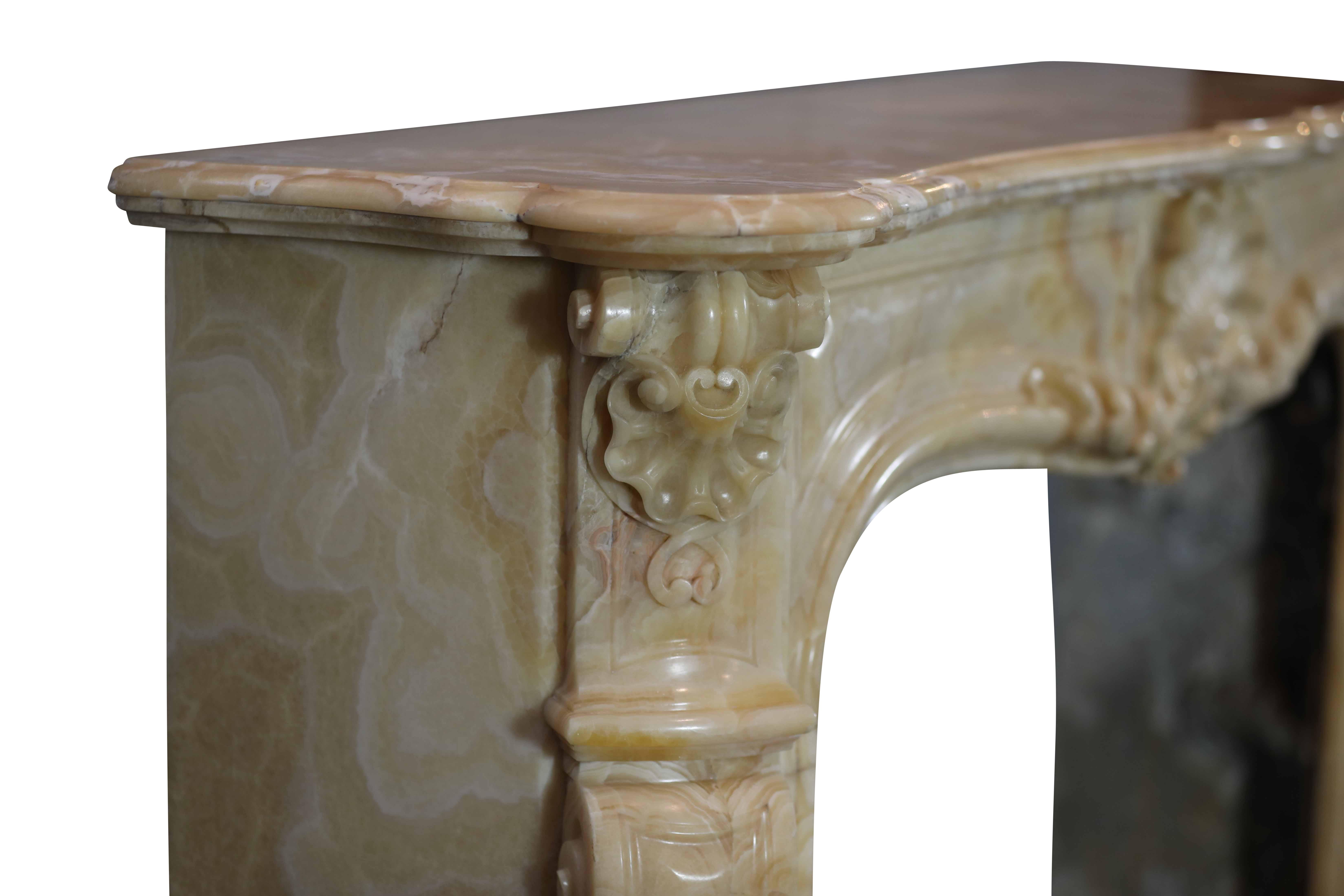 Chimenea paladiana de ónice oriental Grand Prix Jules Cantini 1889 en venta 7