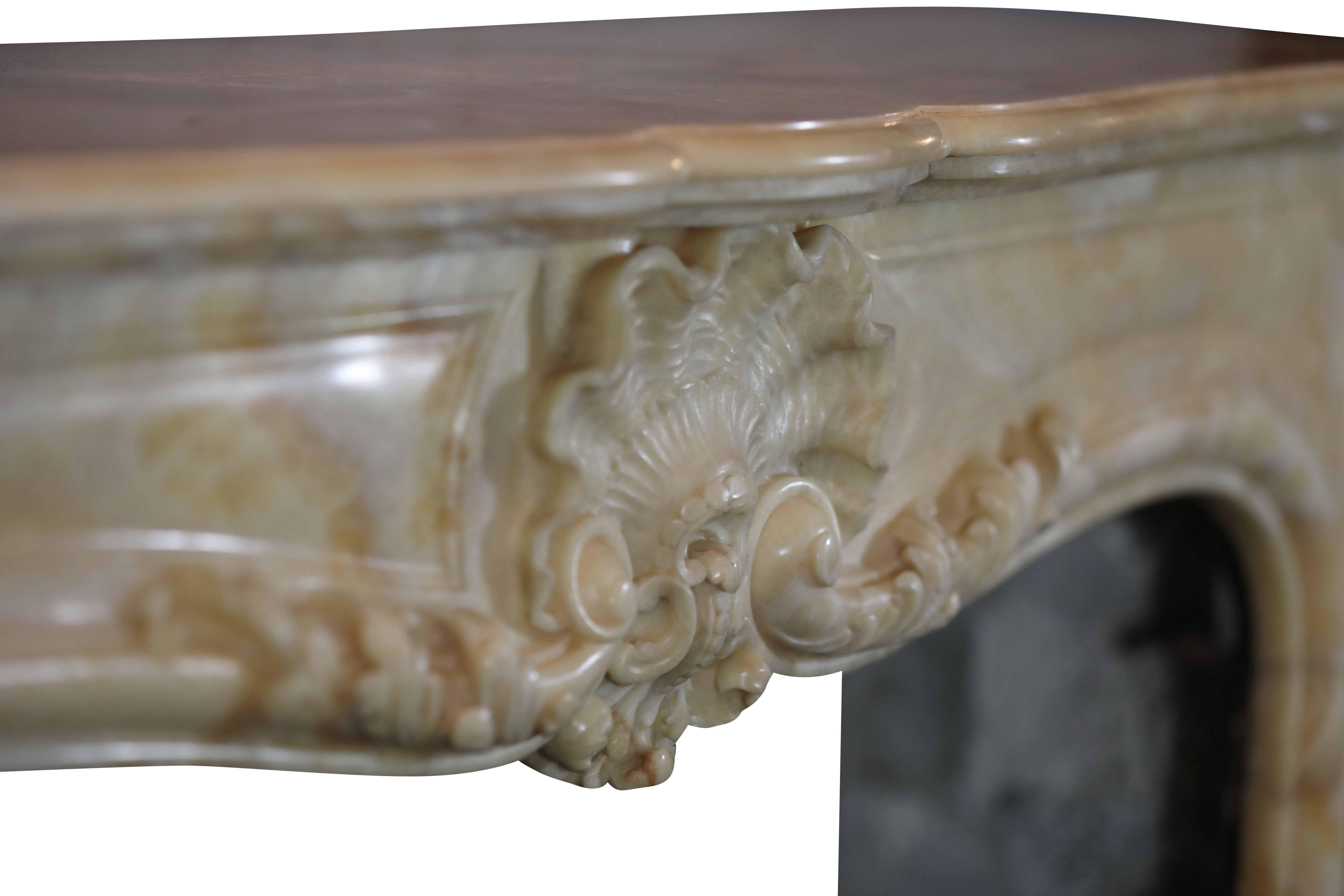 Chimenea paladiana de ónice oriental Grand Prix Jules Cantini 1889 en venta 8
