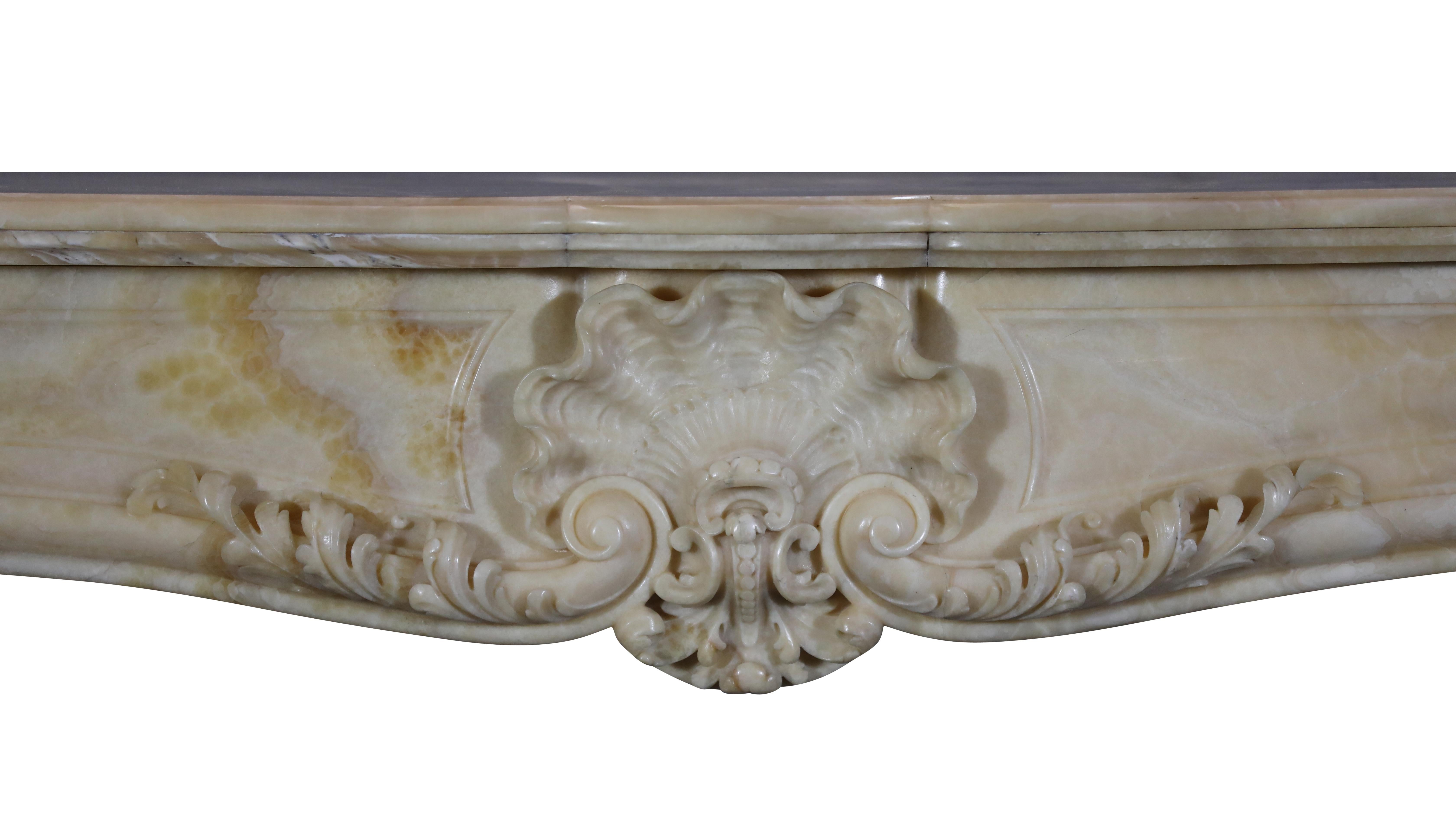 Chimenea paladiana de ónice oriental Grand Prix Jules Cantini 1889 en venta 9