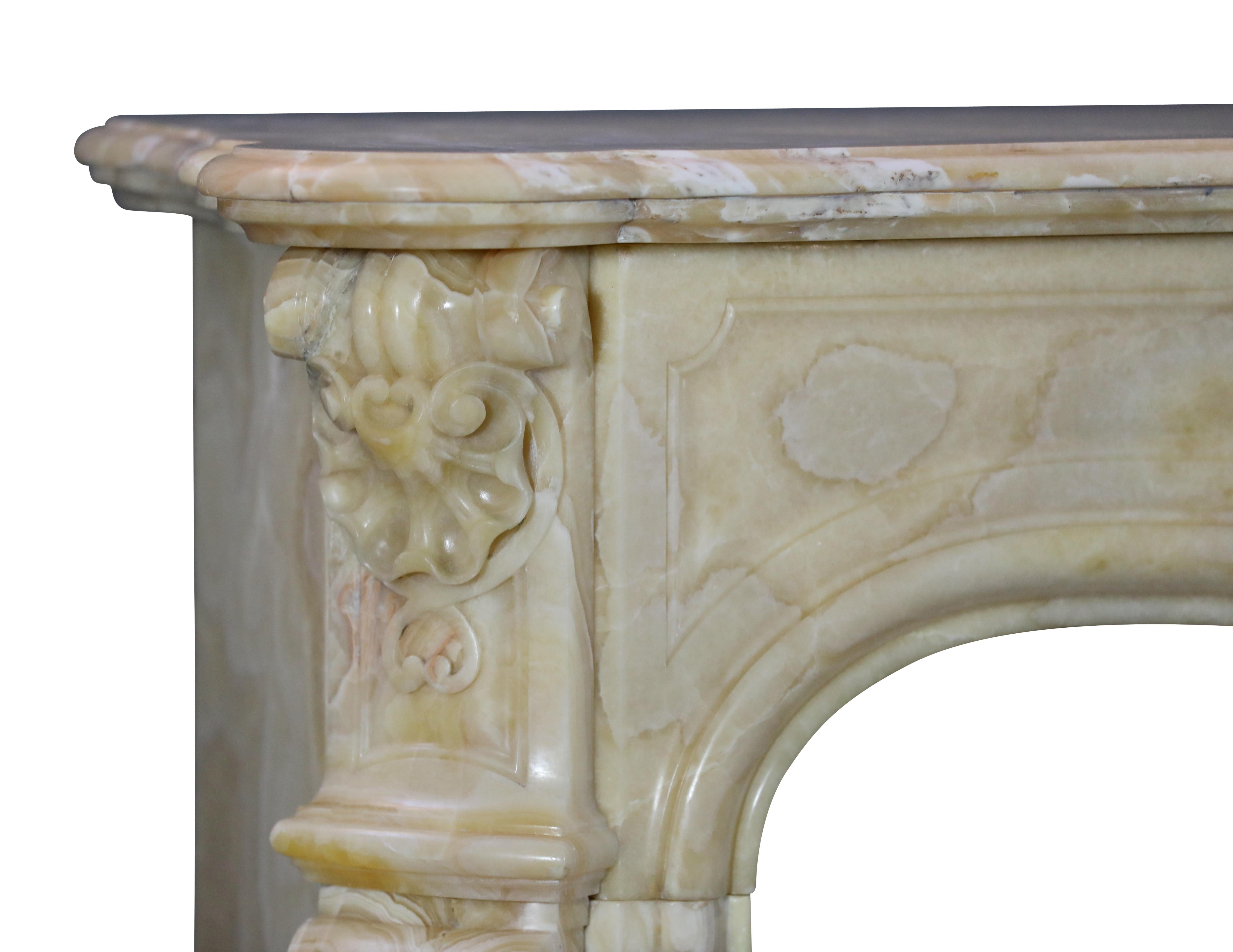Chimenea paladiana de ónice oriental Grand Prix Jules Cantini 1889 en venta 10