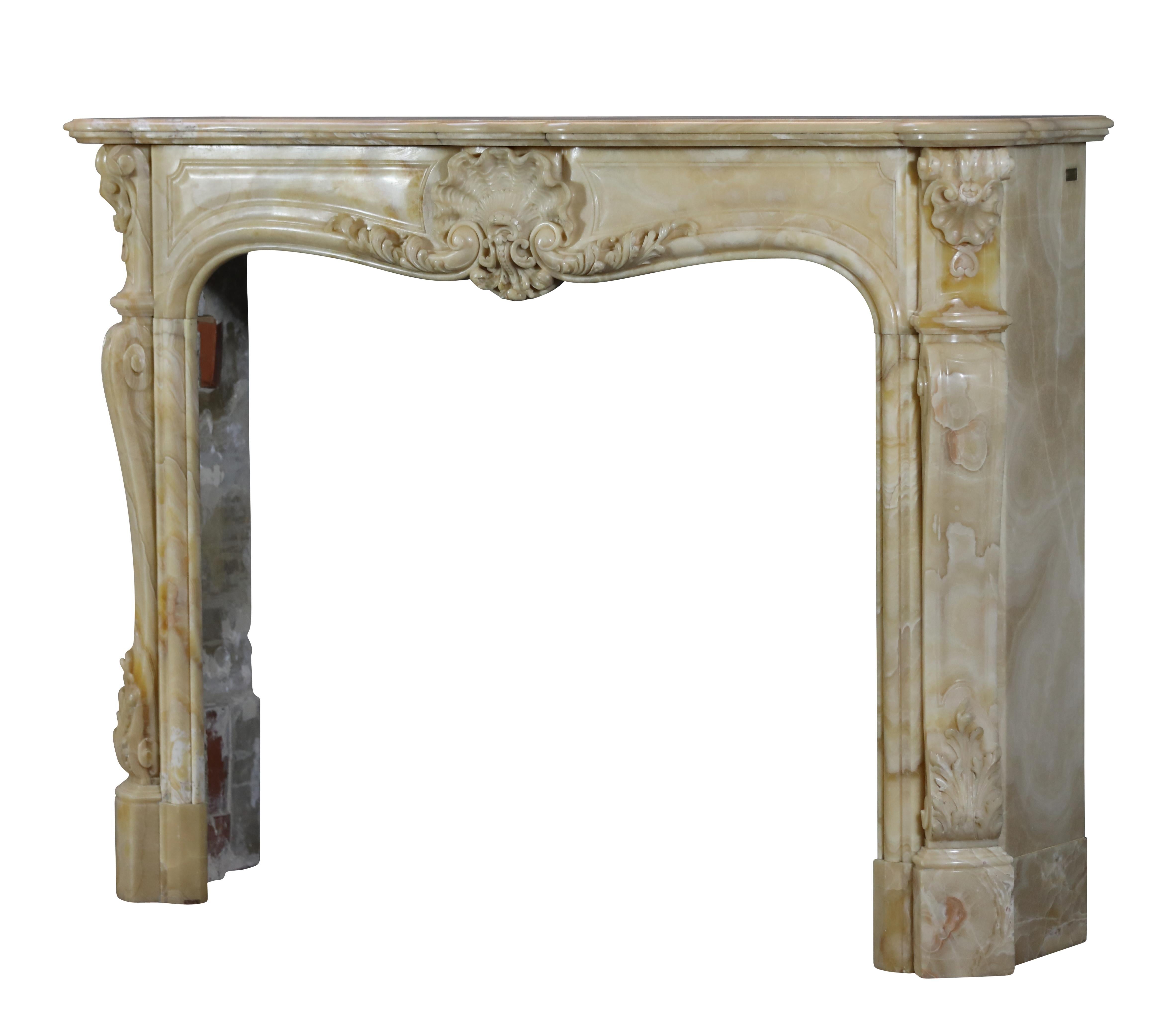 Chimenea paladiana de ónice oriental Grand Prix Jules Cantini 1889 en venta 11