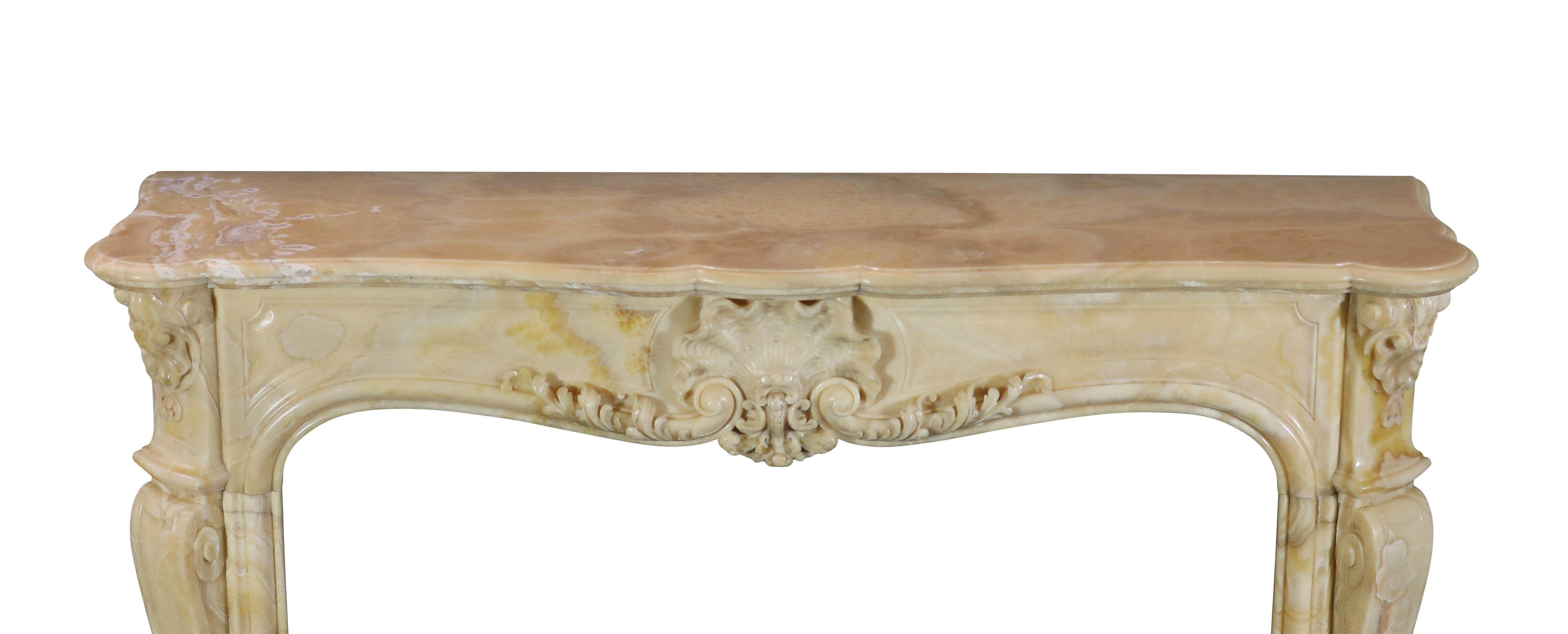 Chimenea paladiana de ónice oriental Grand Prix Jules Cantini 1889 en venta 12