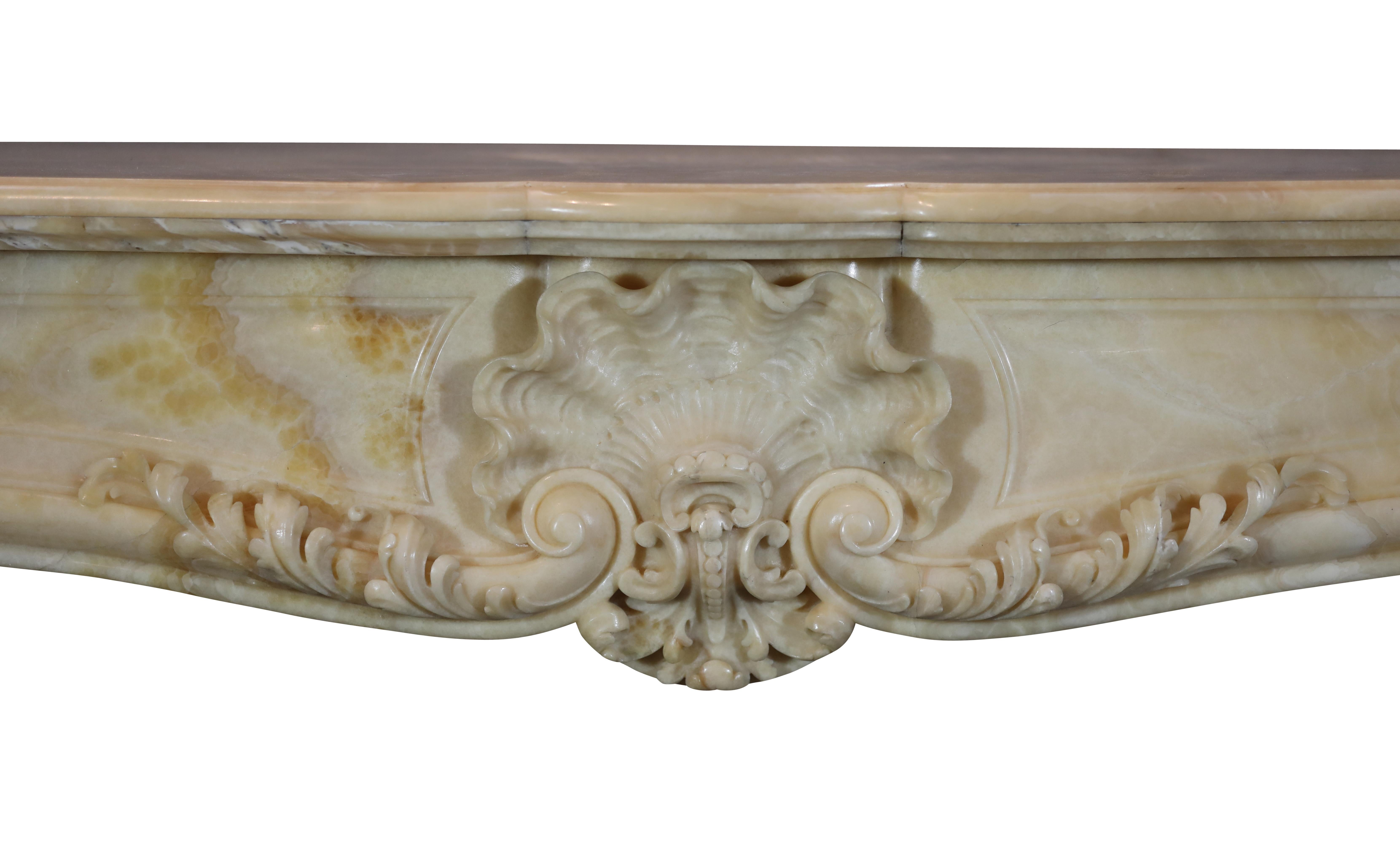 Chimenea paladiana de ónice oriental Grand Prix Jules Cantini 1889 siglo XIX en venta
