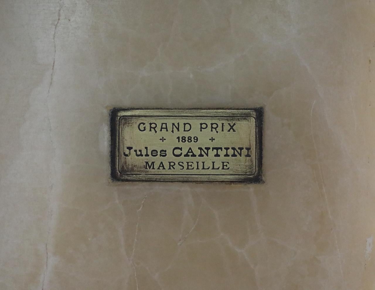 Chimenea paladiana de ónice oriental Grand Prix Jules Cantini 1889 Ónix en venta