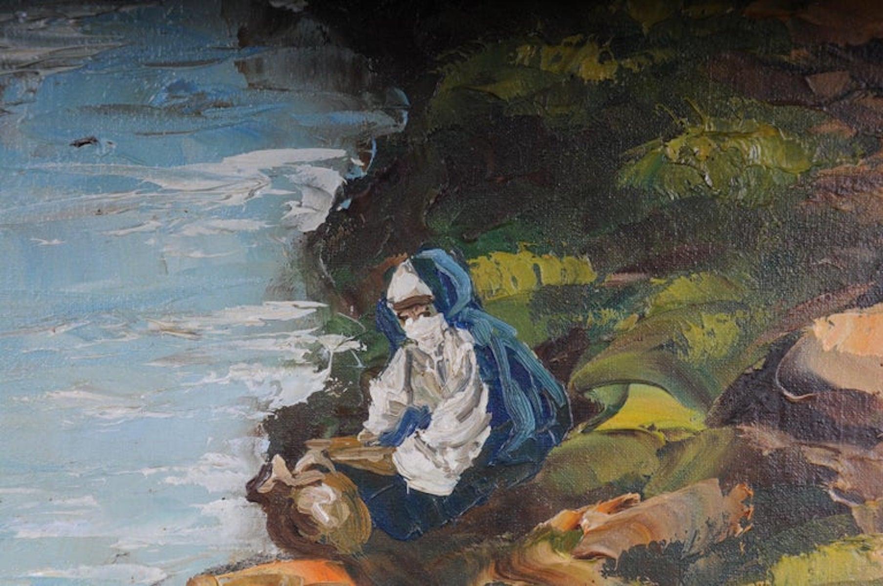Oriental Painter Oil Painting O. Birkholz en Bueno estado para la venta en Berlin, DE