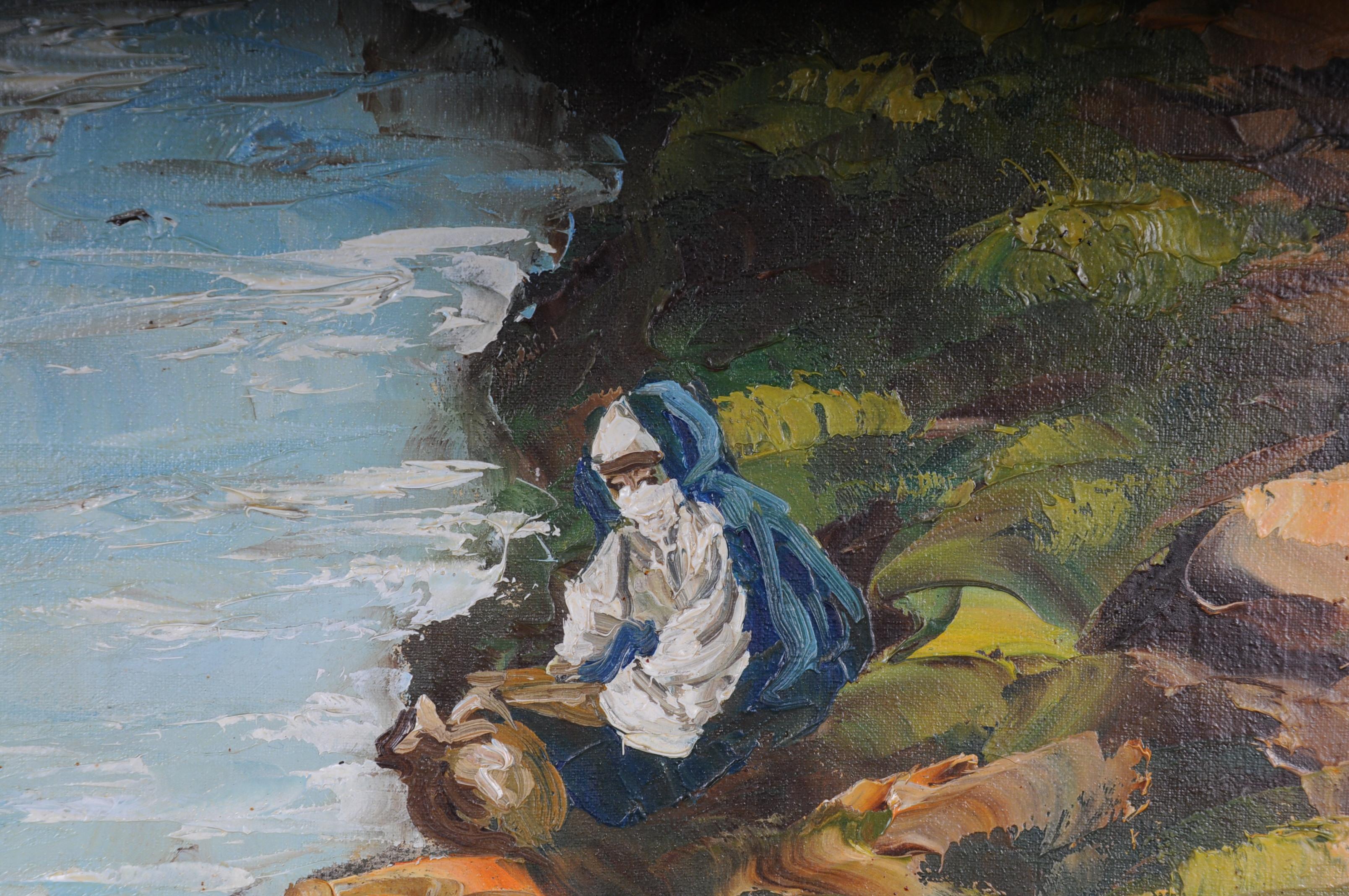 Peinture à l'huile orientale O. Birkholz 1