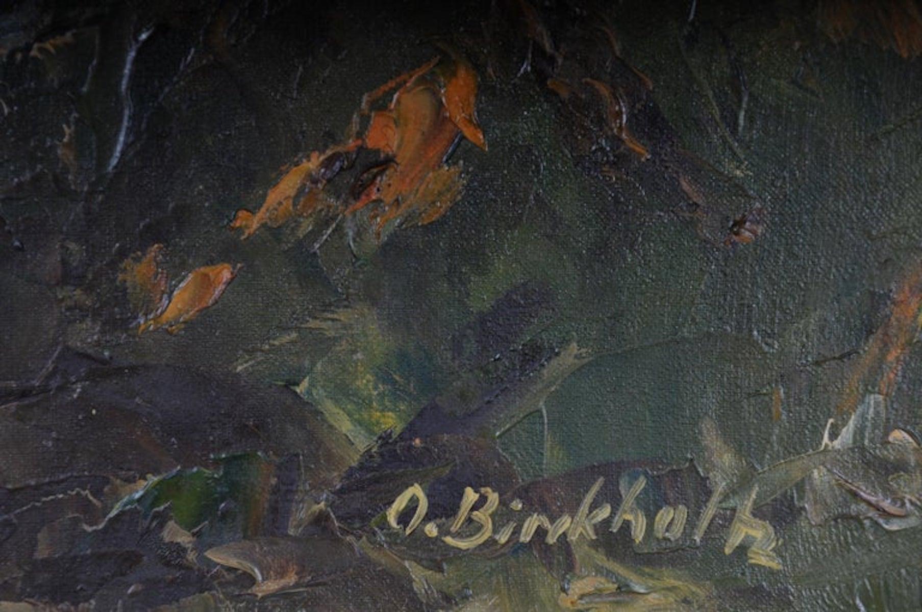 Oriental Painter Oil Painting, Signed O. Birkholz in vendita 1