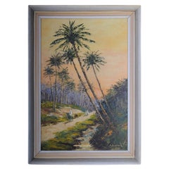 Oriental Painter Oil Painting, Signed O. Birkholz