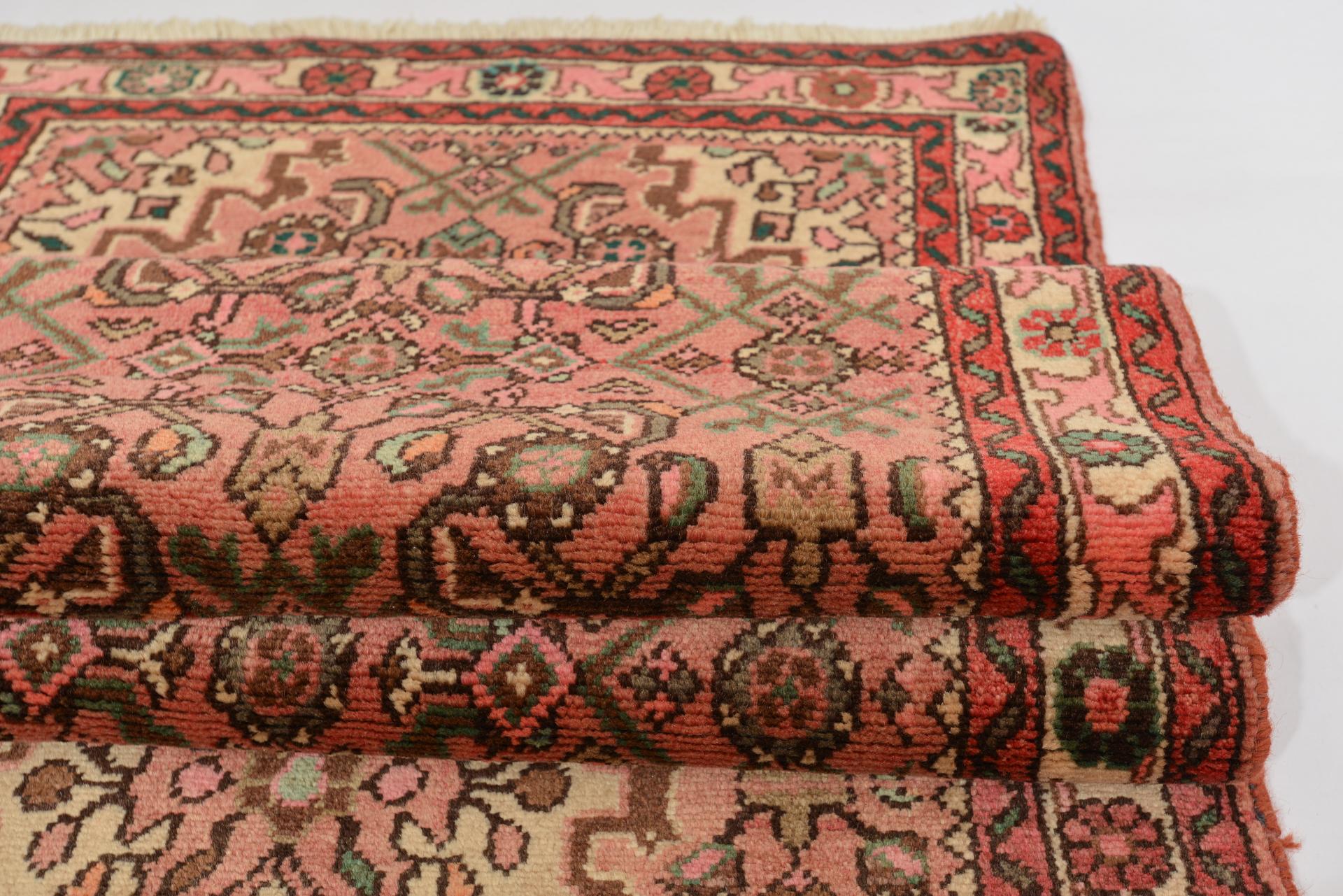 Central Asian Oriental Pastel Runner Carpet For Sale
