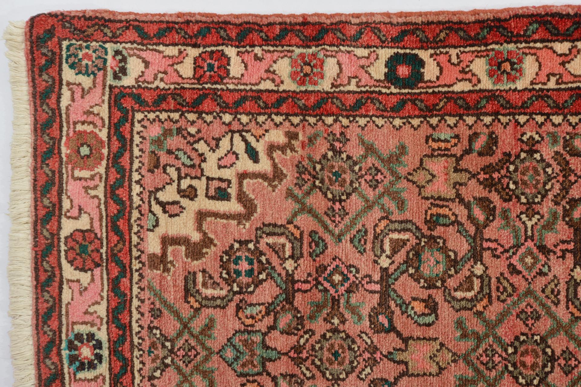 Wool Oriental Pastel Runner Carpet For Sale