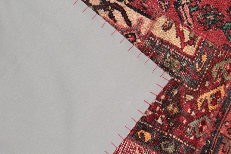 Oriental Patchwork Carpet Wool Area Rug Traditional Handmade at 1stDibs