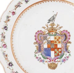 Oriental porcelain - Coat of arms plate - East India Company