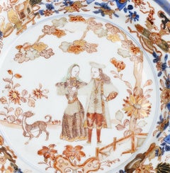 Orientalisches Porzellan – Imari-Teller – Gouverneur Duff und seine Frau